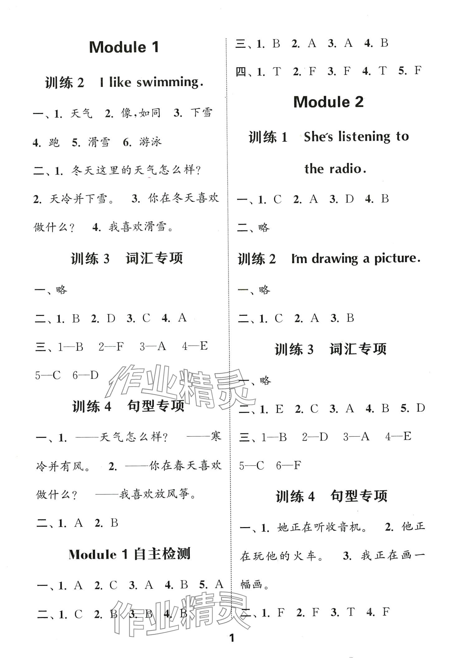 2024年通城學(xué)典默寫能手二年級(jí)英語(yǔ)下冊(cè)外研版一年級(jí)起 第1頁(yè)