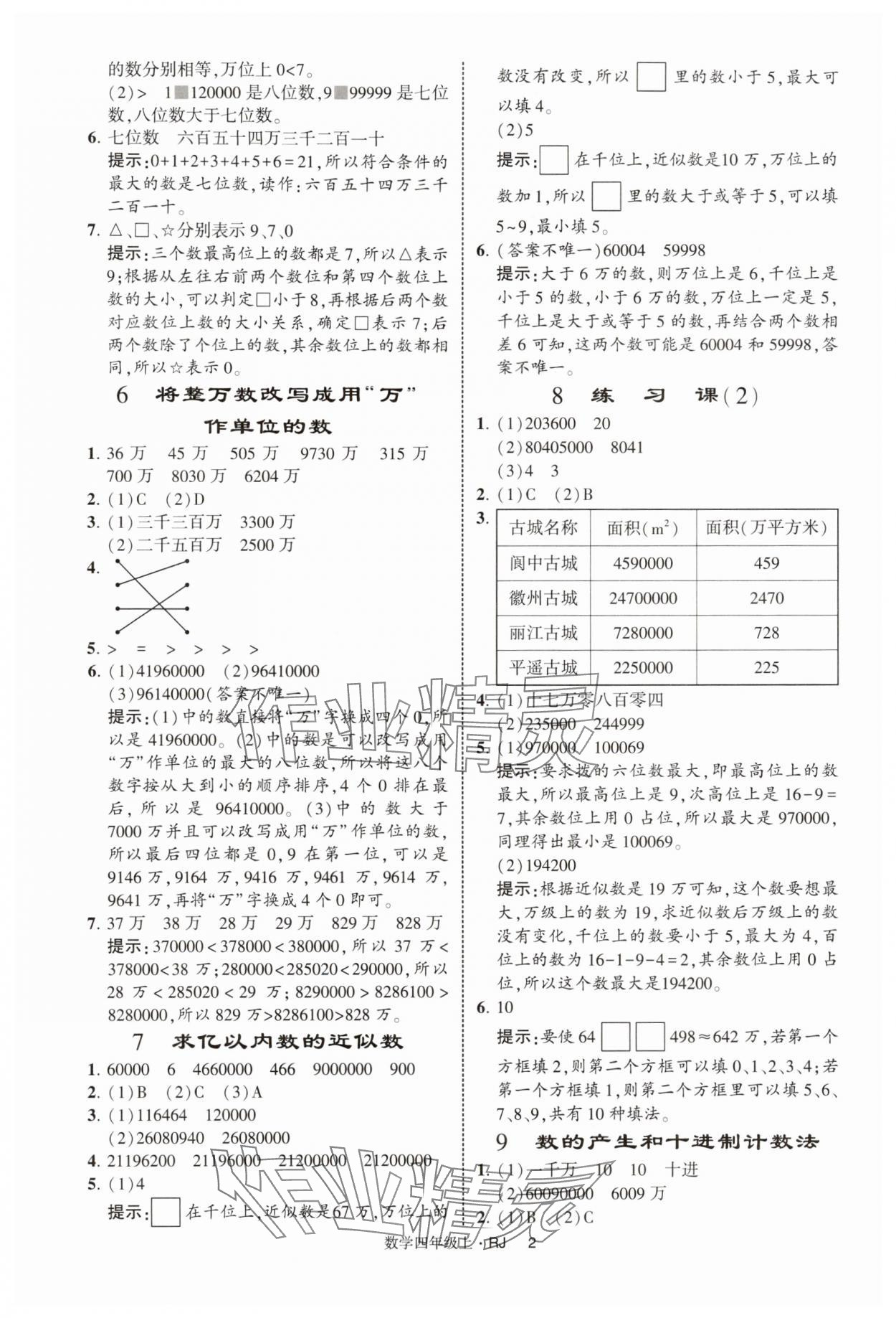 2025年经纶学典提高班四年级数学上册人教版 第2页