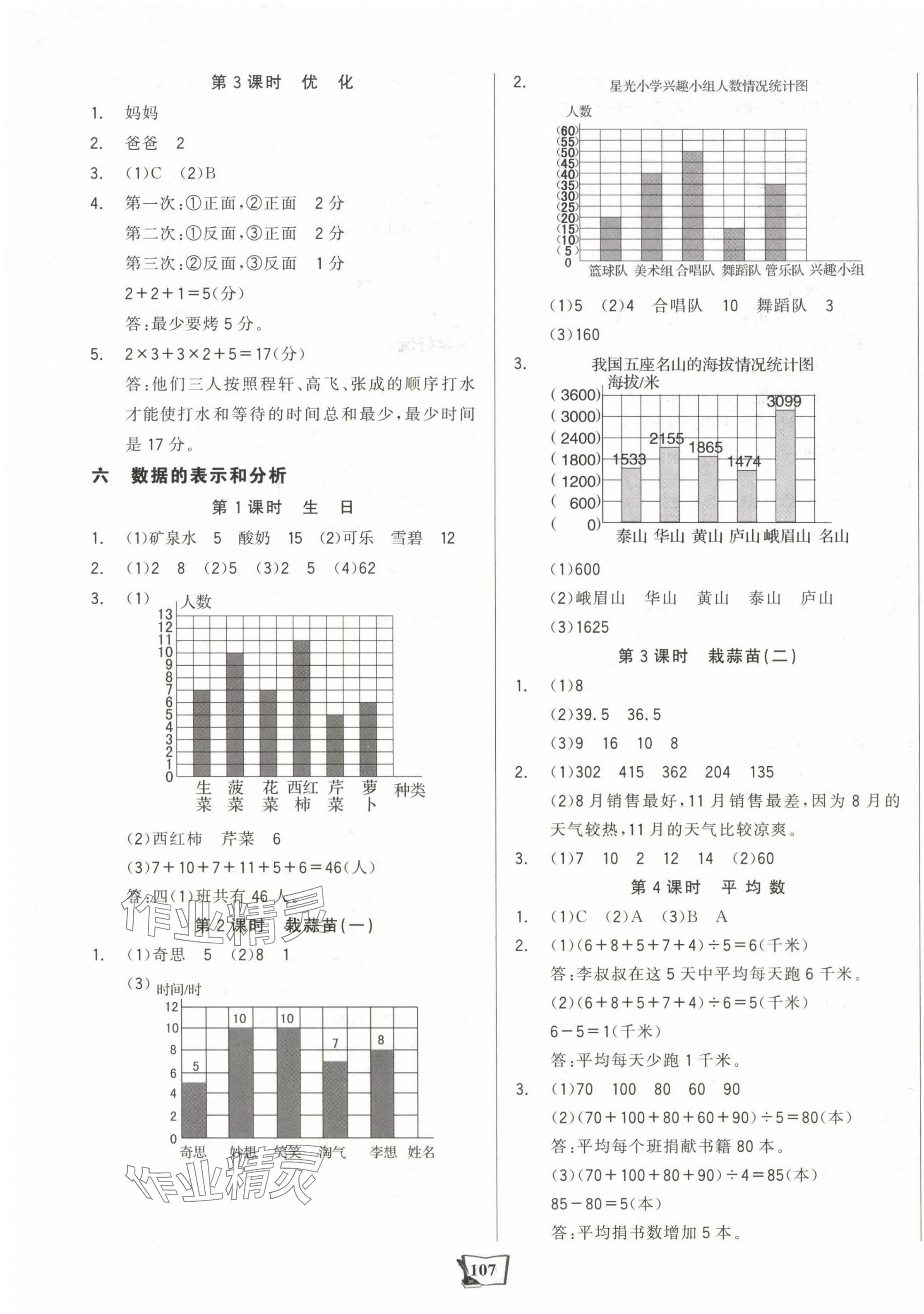 2025年世紀金榜金榜小博士四年級數學下冊北師大版 第11頁