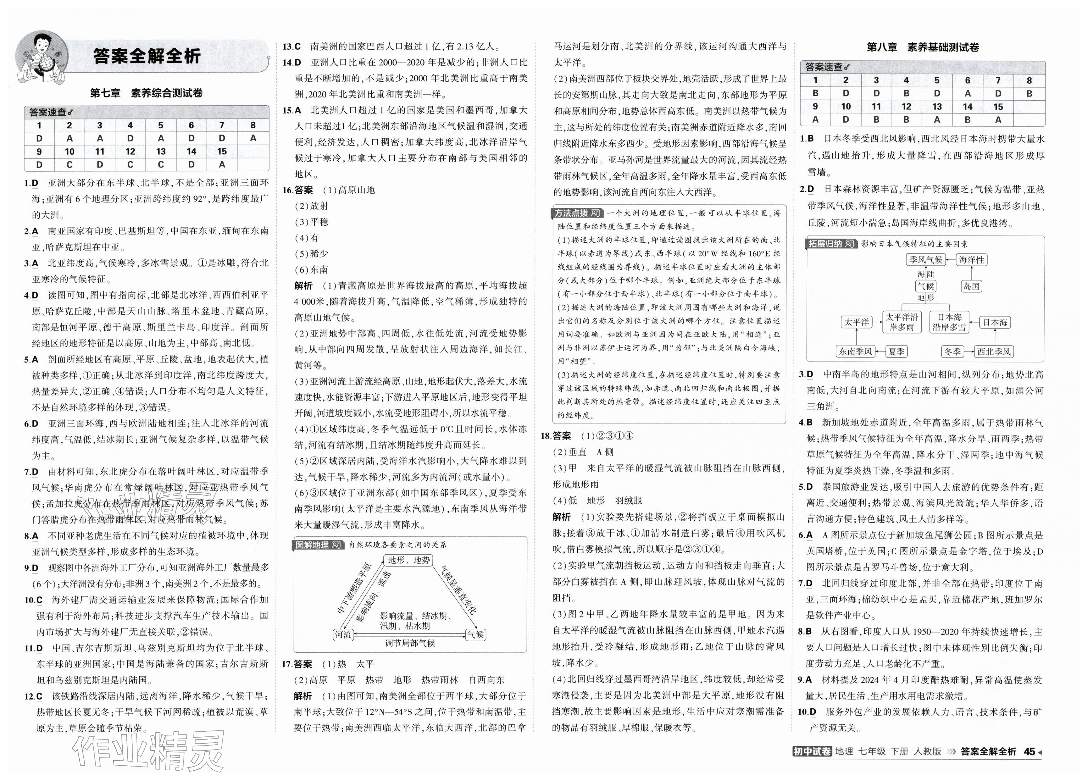 2026年5年中考3年模拟初中试卷七年级地理下册人教版&nbsp;第1页