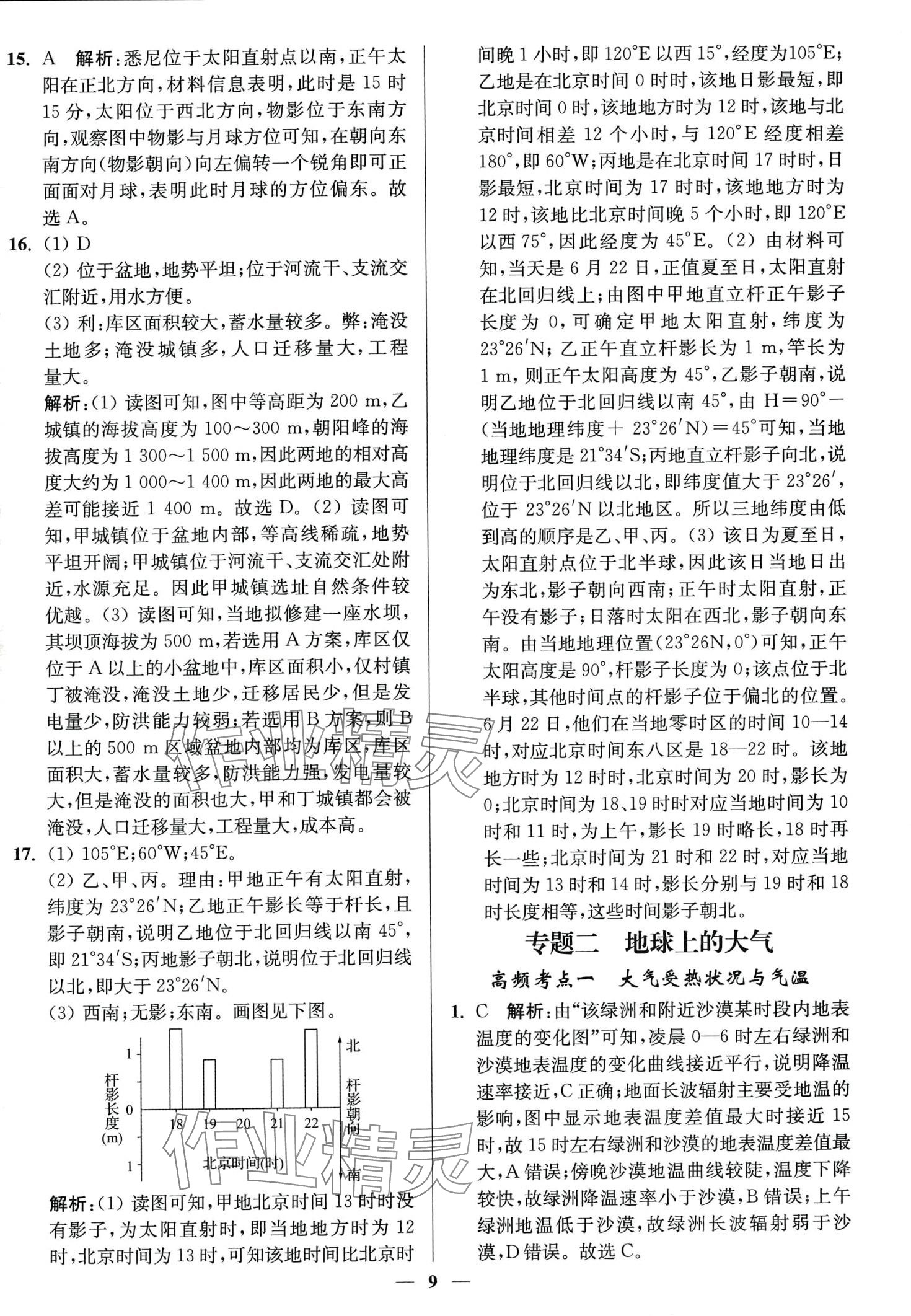 2024年南通小題天天練高中地理通江蘇專版 第9頁(yè)