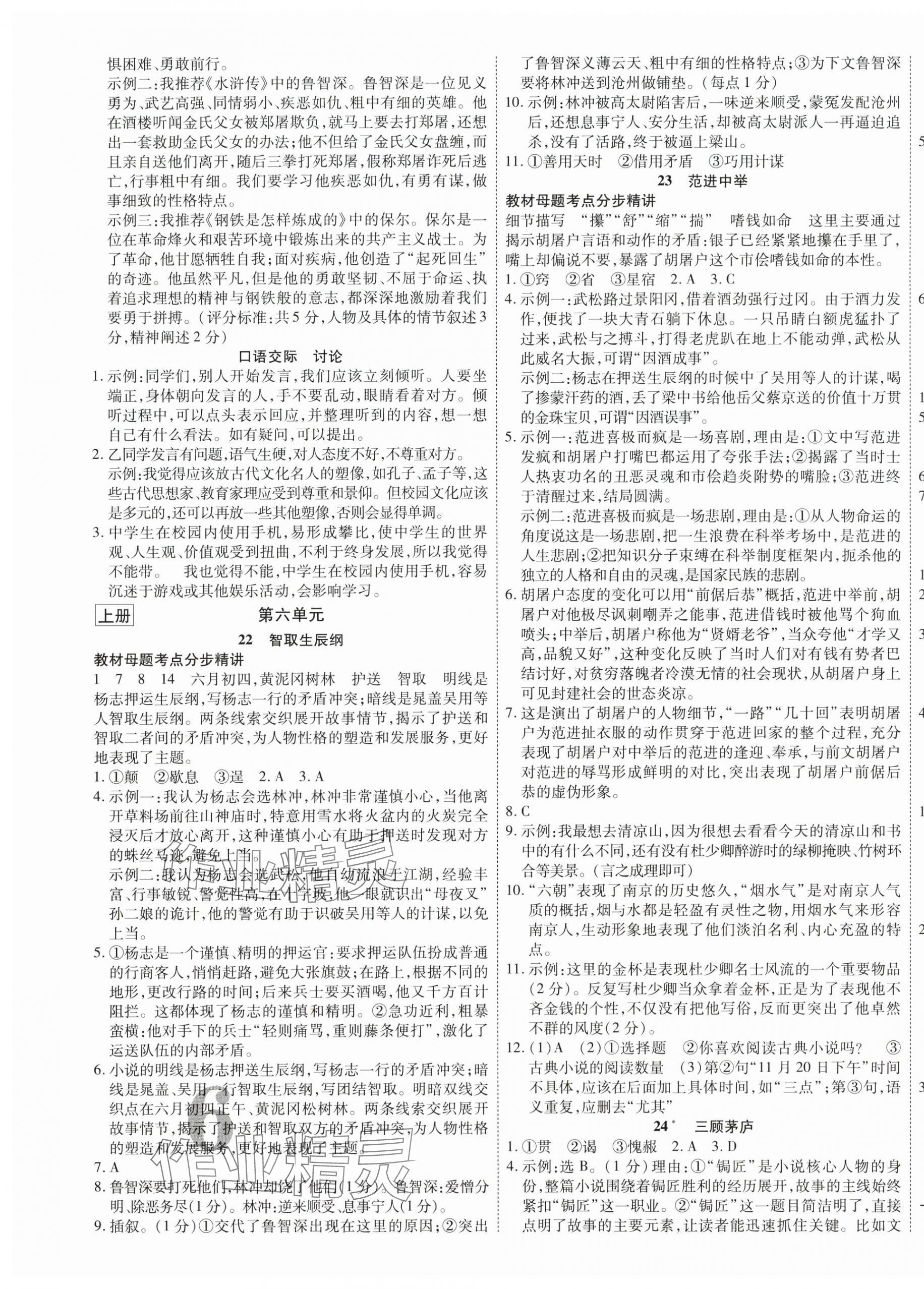 2025年暢行課堂九年級語文全一冊人教版貴州專版 第11頁