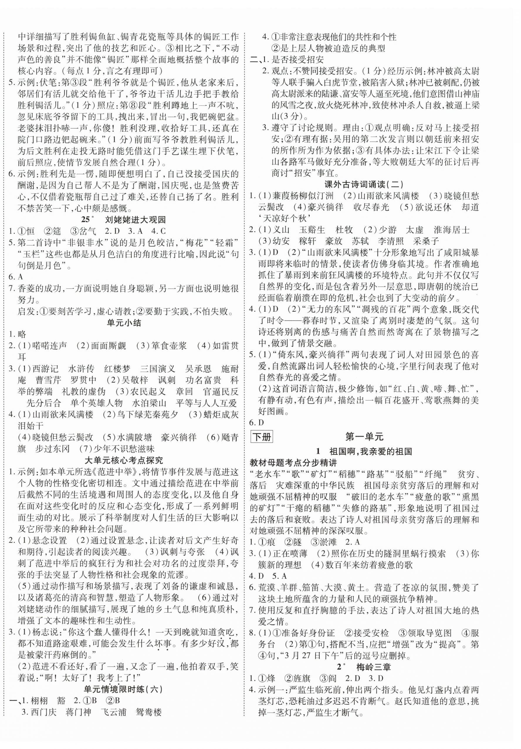 2025年暢行課堂九年級語文全一冊人教版貴州專版 第12頁