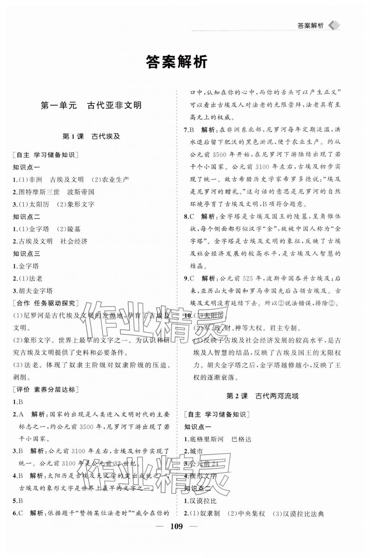 2024年新課程同步練習(xí)冊(cè)九年級(jí)歷史上冊(cè)人教版 第1頁(yè)