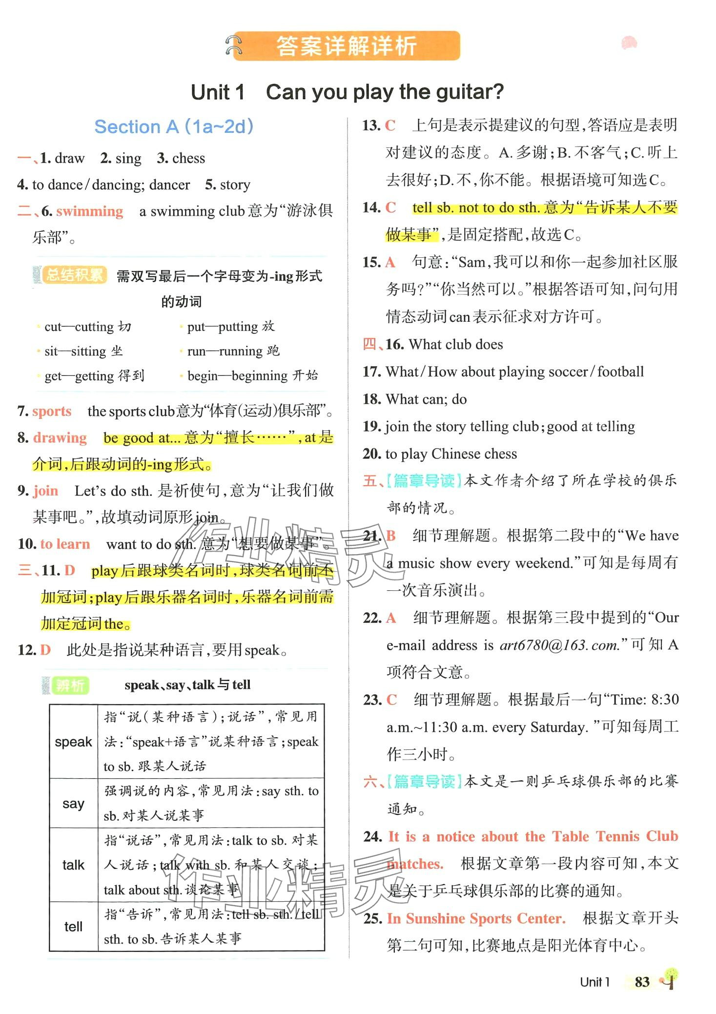 2024年初中學(xué)霸創(chuàng)新題七年級(jí)英語(yǔ)下冊(cè)人教版 參考答案第1頁(yè)