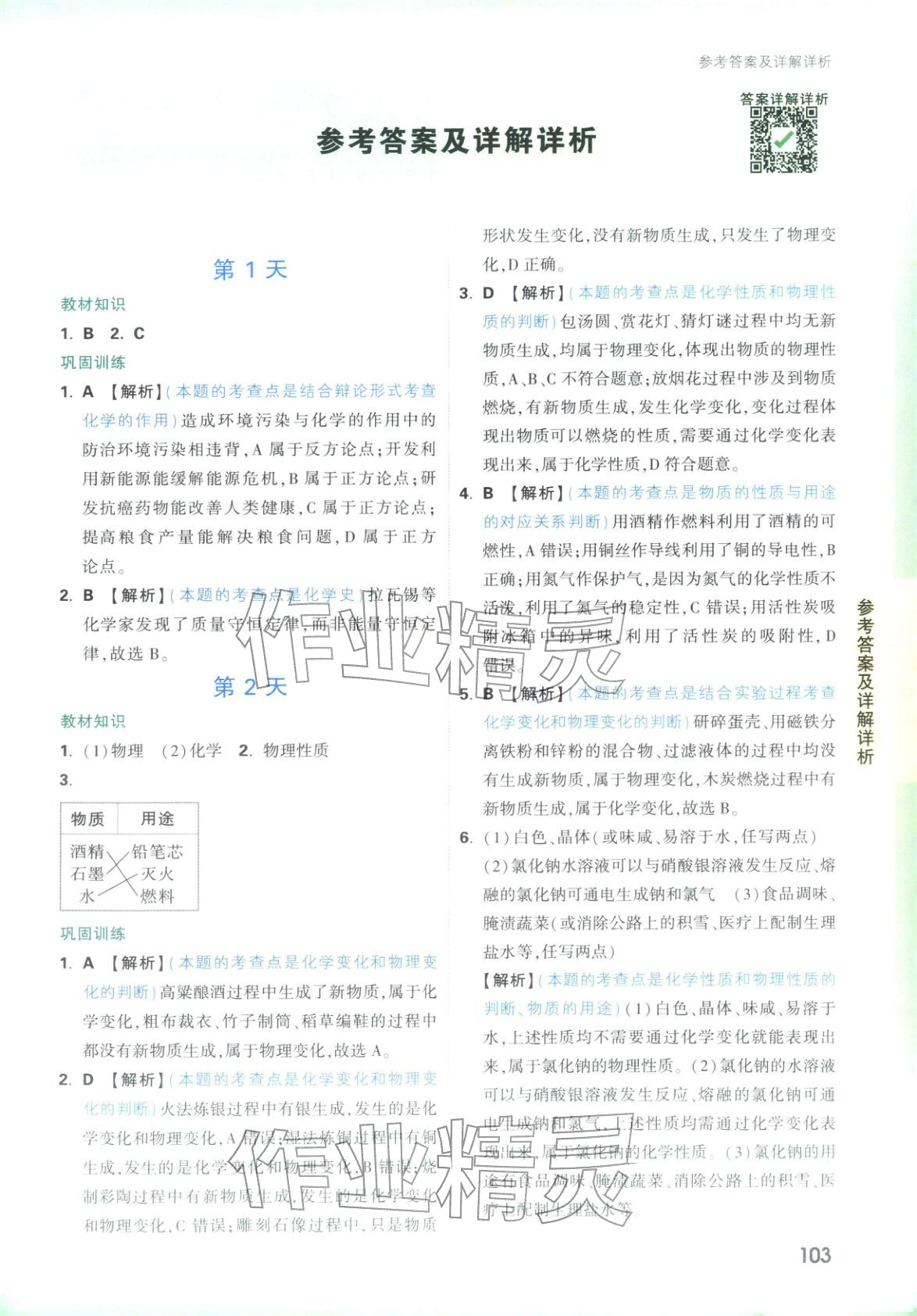 2025年万唯预习视频课九年级化学上册人教版 第1页