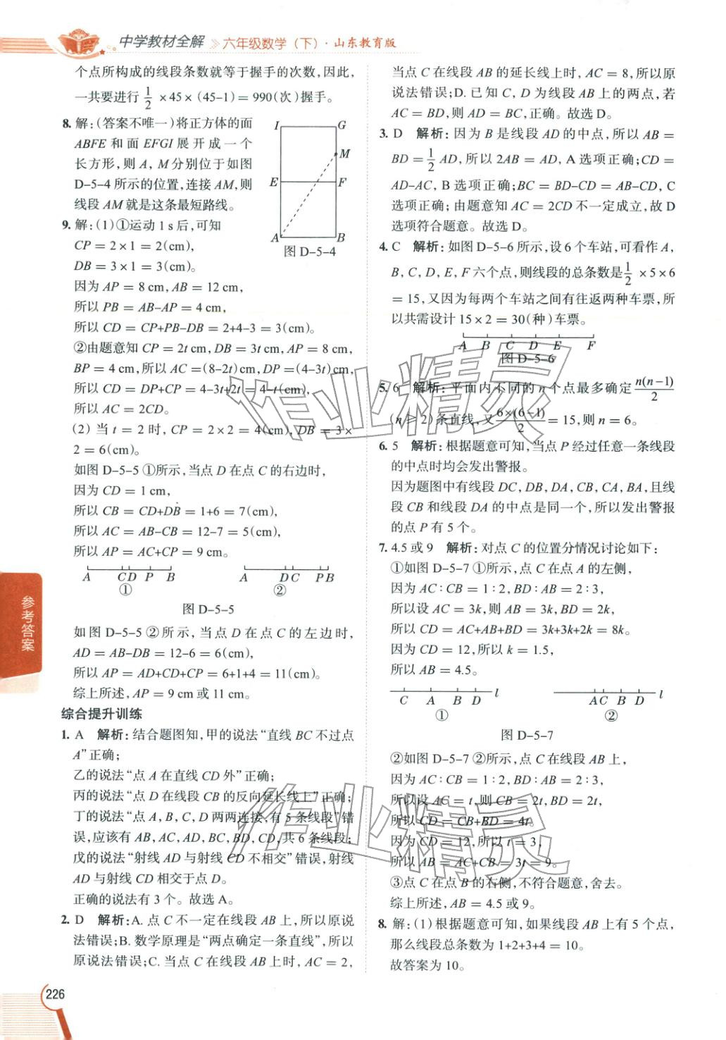 2026年教材全解六年级数学下册鲁教版 第2页