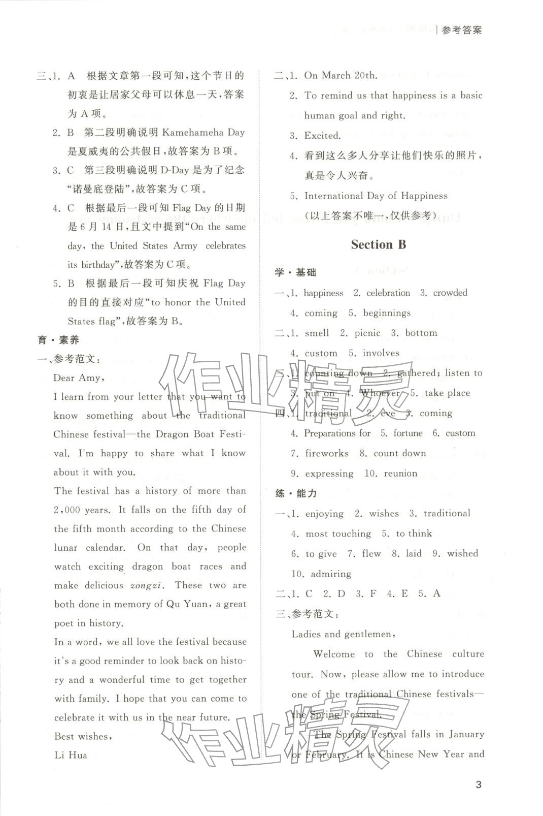 2025年新课程学习与检测九年级英语全一册人教版 第3页