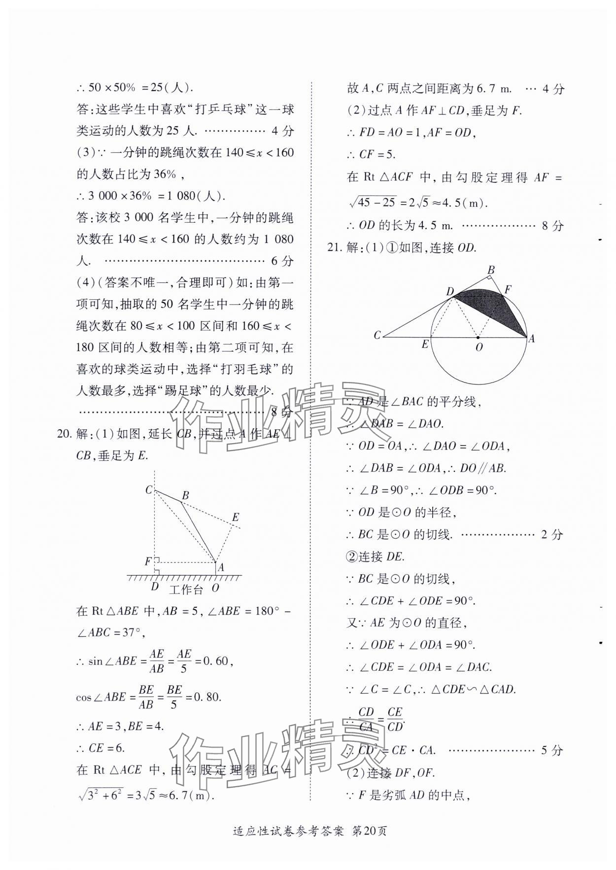 2024年江西省初中學業水平考試適應性試卷合訂本 第22頁