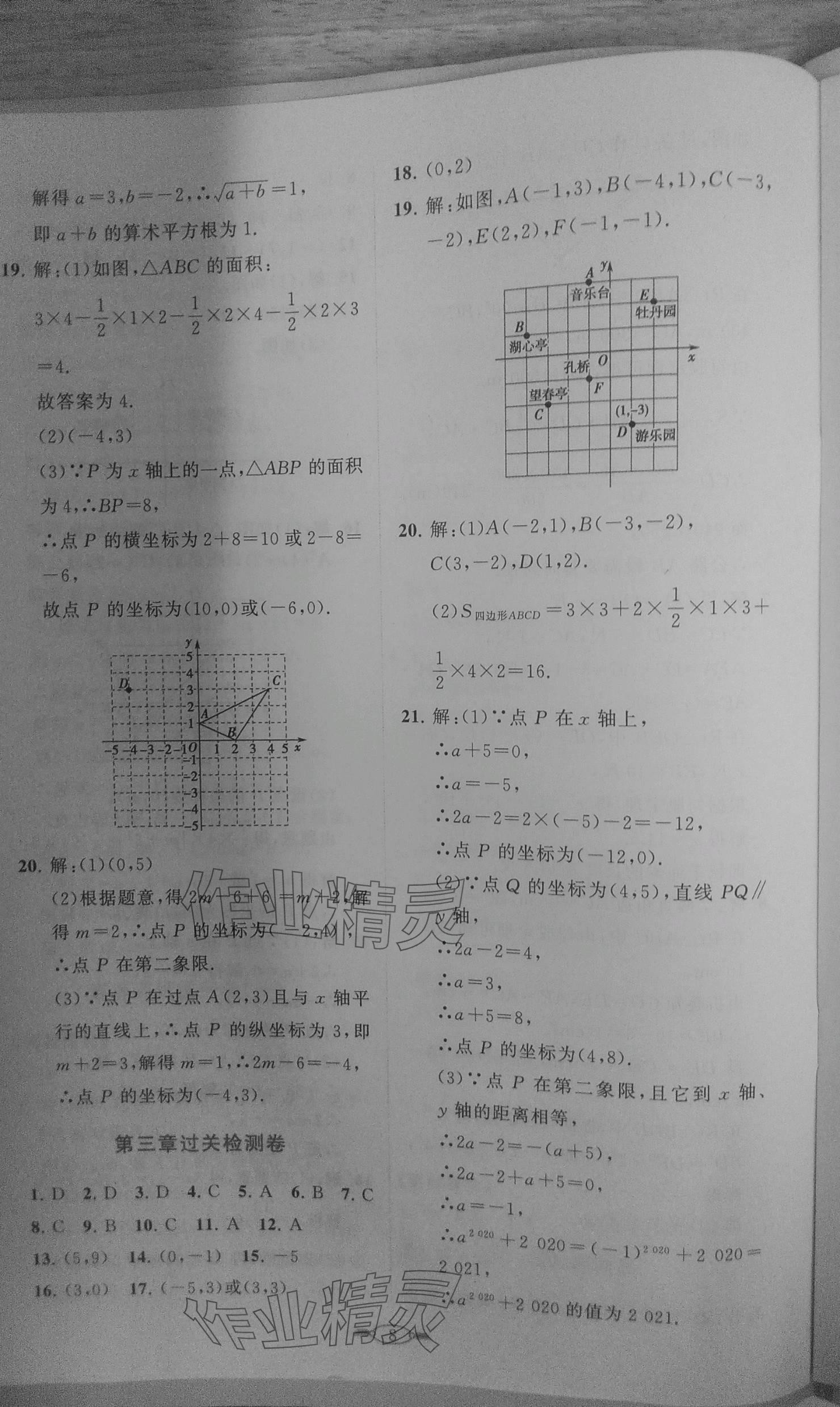 2023年课标新卷八年级数学上册北师大版 参考答案第8页