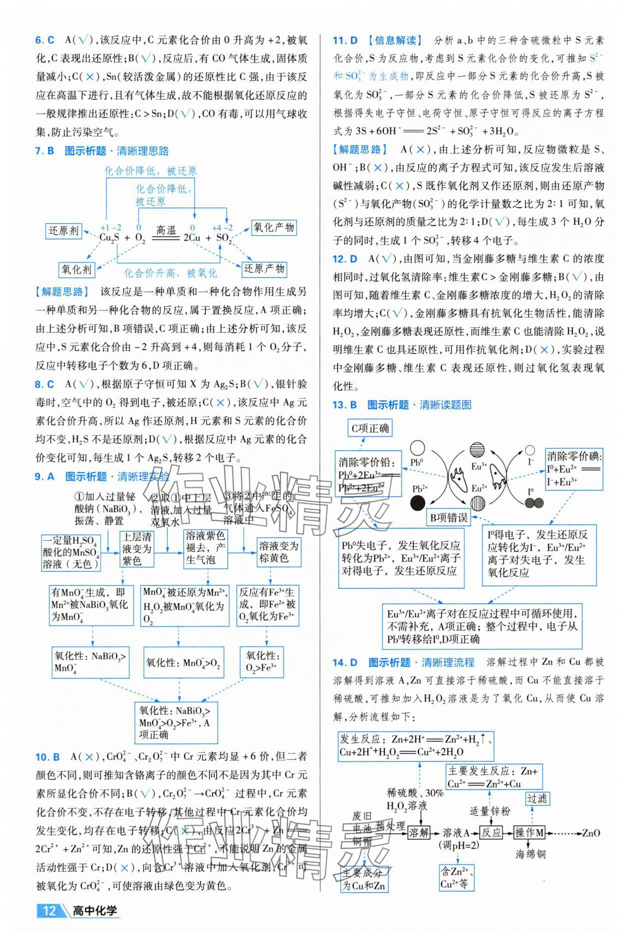2025年金考卷名師名題單元雙測卷高中化學必修第一冊人教版 第12頁