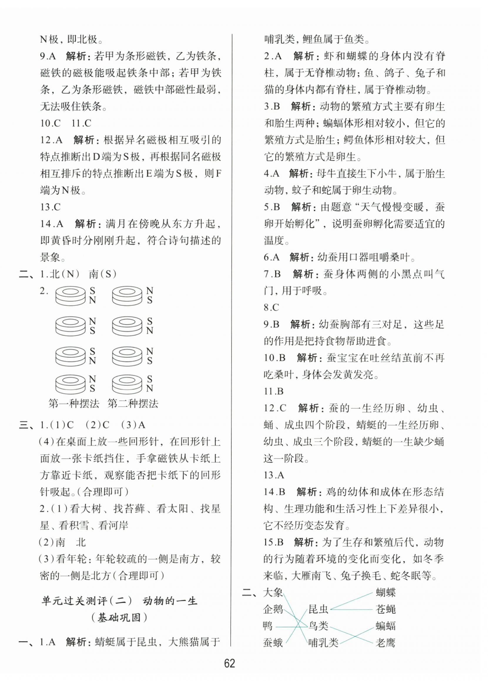 2026年知行合全程检测复习卷三年级科学下册教科版&nbsp;第2页