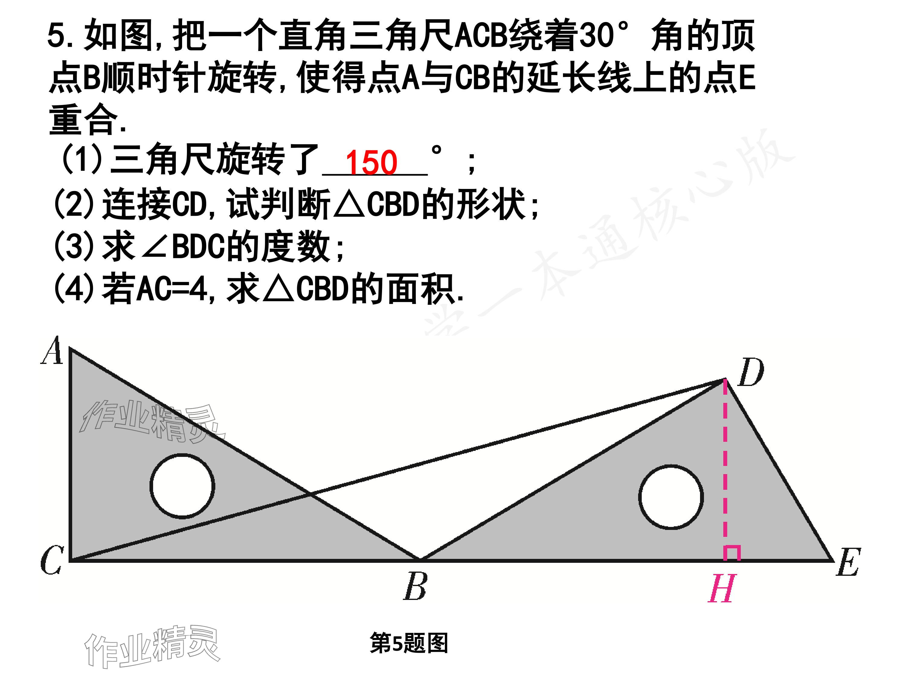 2024年一本通武漢出版社八年級數(shù)學(xué)下冊北師大版核心板 參考答案第39頁