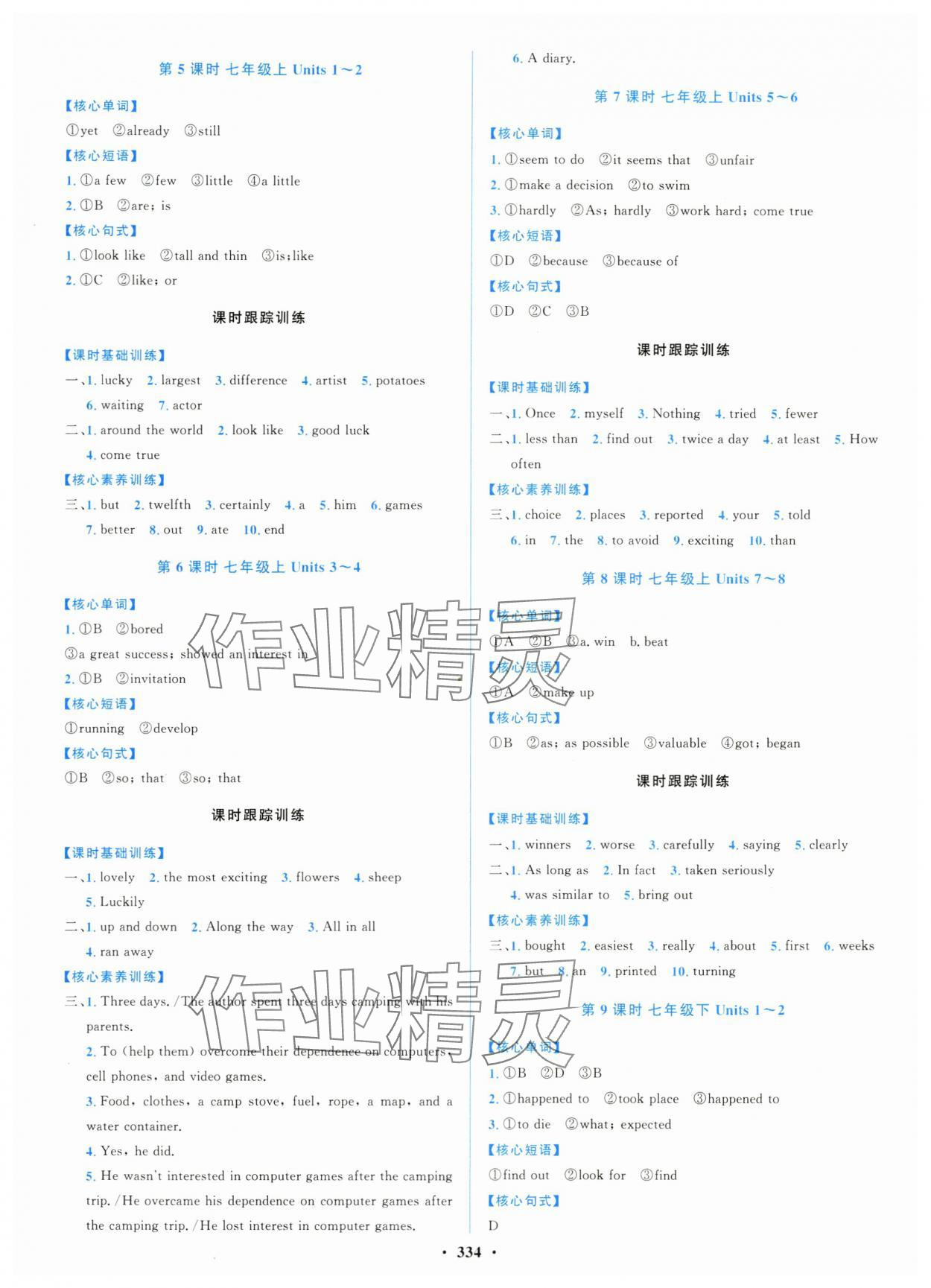 2024年初中總復(fù)習(xí)山東文藝出版社英語淄博專版 第2頁