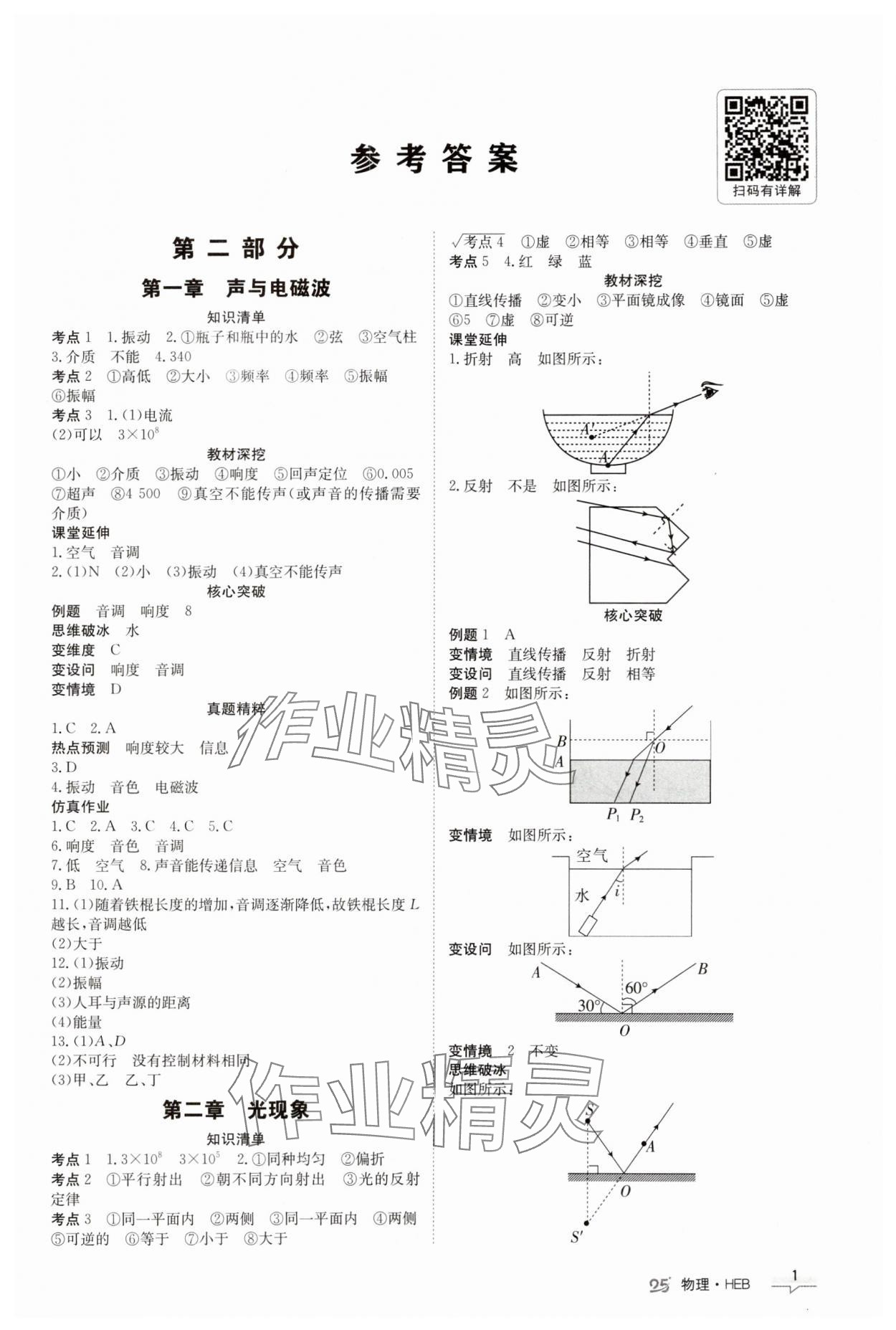2025年中考特训营物理河北专版 第1页