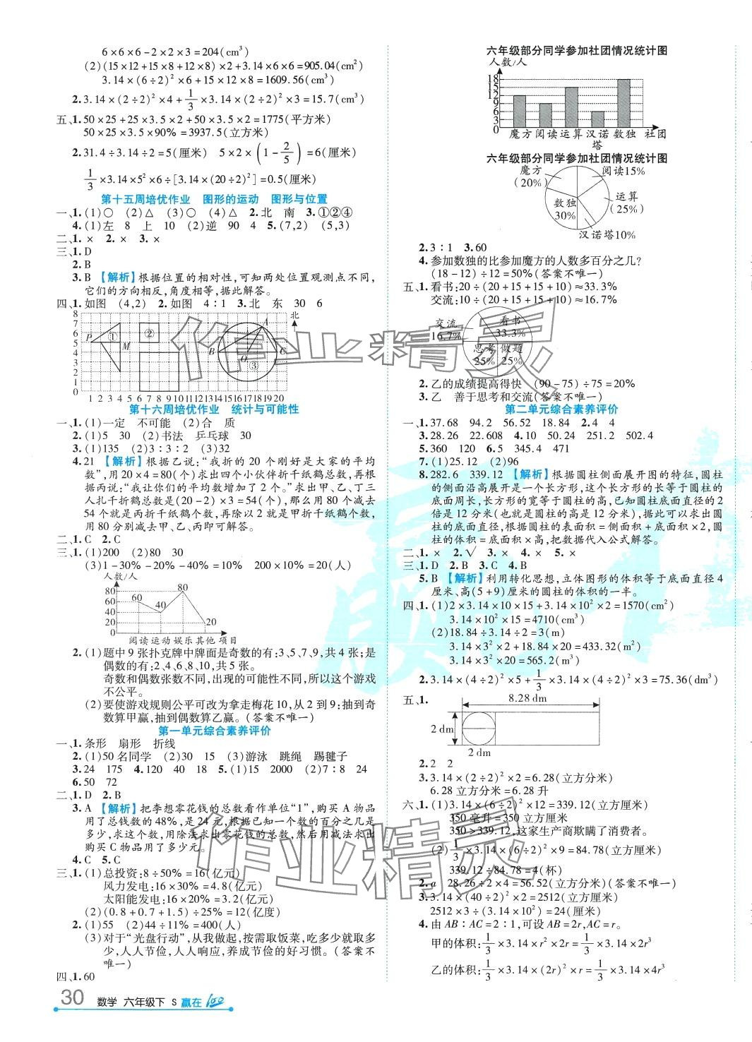 2024年贏在100六年級數(shù)學下冊蘇教版 第3頁
