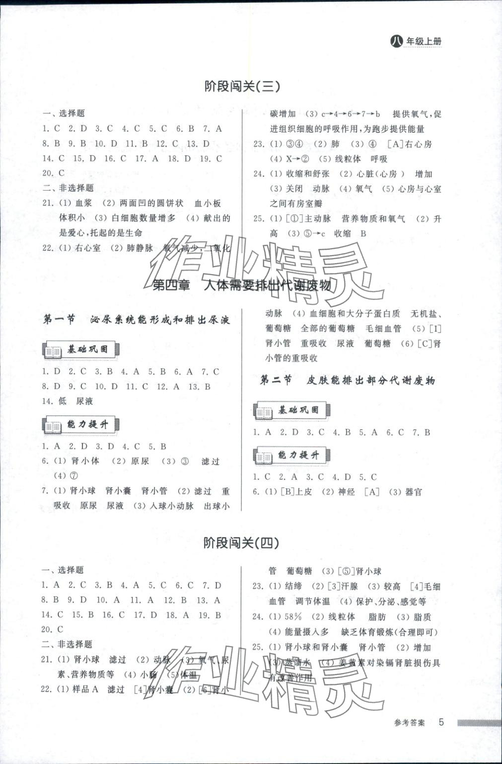 2025年导学与检测八年级生物上册济南版&nbsp;第4页