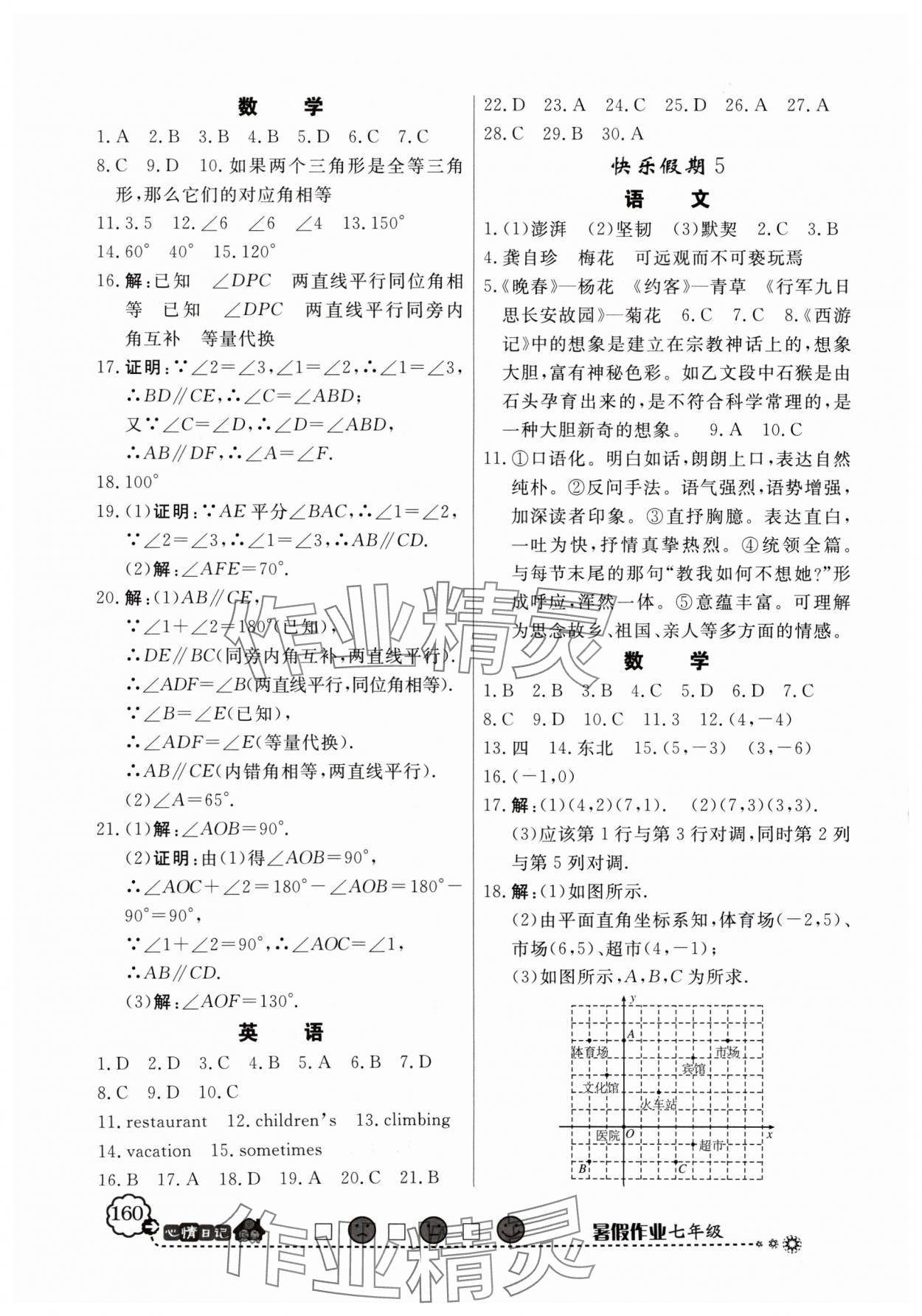 2024年百年學(xué)典快樂(lè)假期暑假作業(yè)七年級(jí)人教版 第4頁(yè)