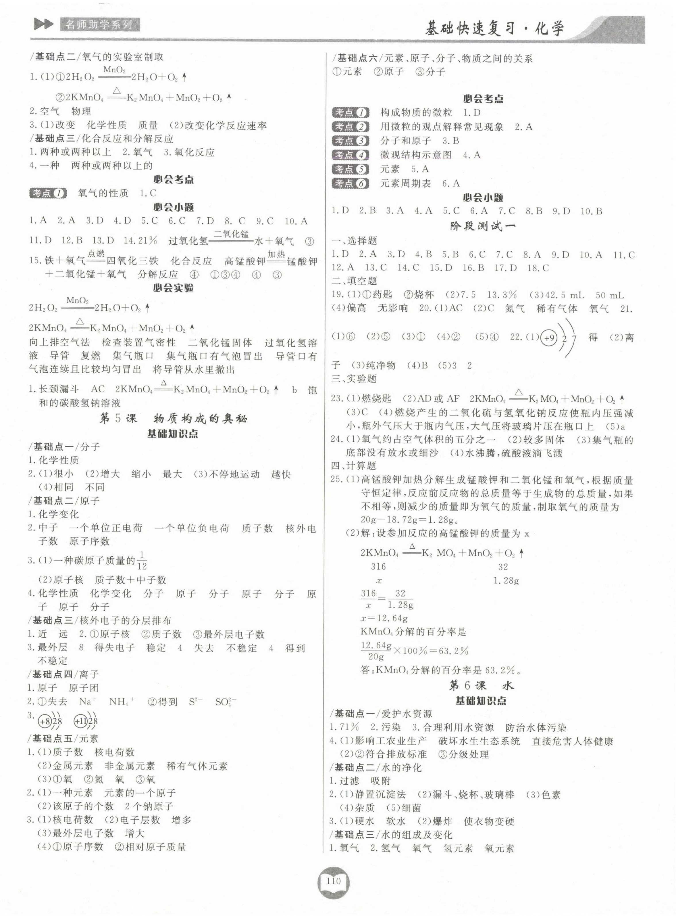 2025年中考總復習基礎快速復習化學 第2頁