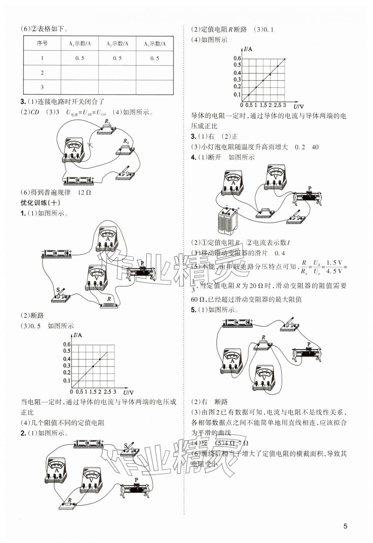 2026年中考复习指导与优化训练物理&nbsp;第5页