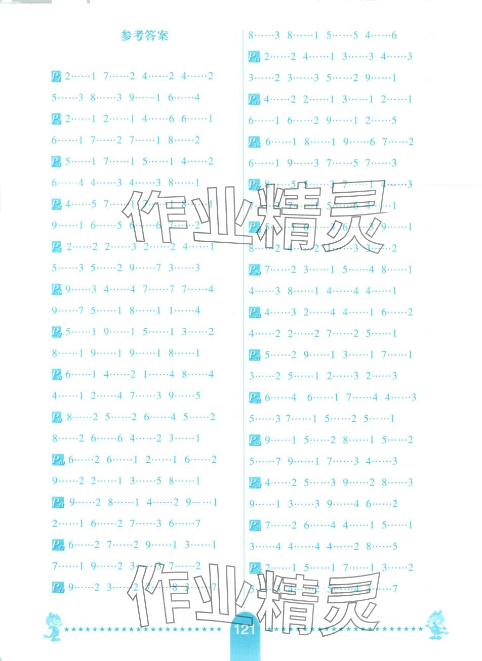 2025年小學生每日10分鐘豎式計算卡二年級數(shù)學下冊蘇教版 第1頁
