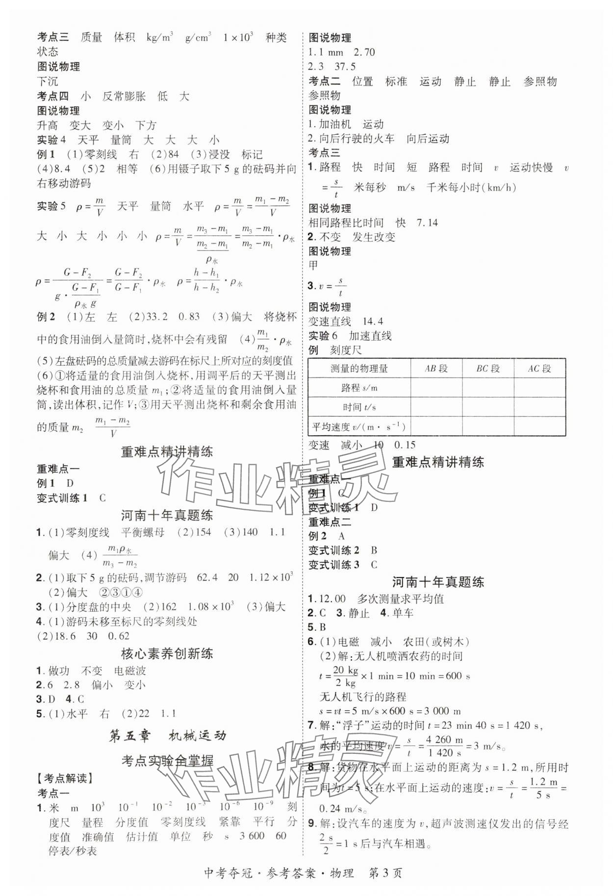 2024年國華教育中考奪冠物理河南專版 第3頁