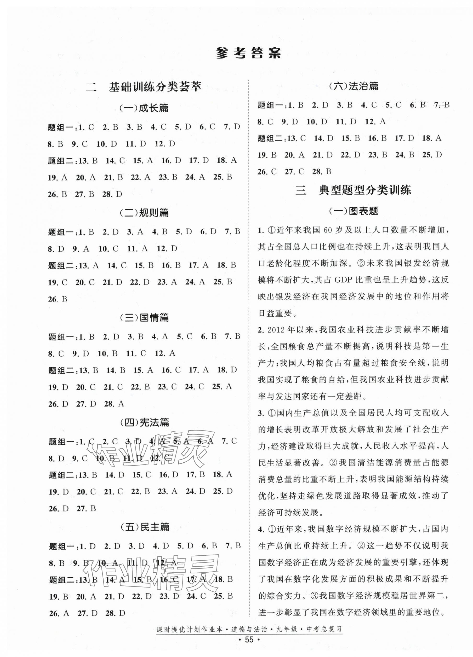 2025年課時提優(yōu)計劃作業(yè)本九年級中考總復習道德與法治 第1頁