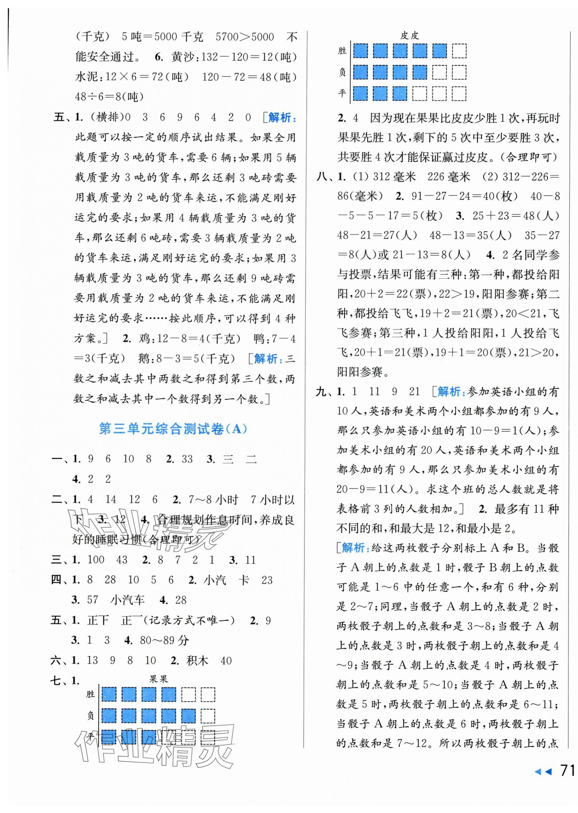 2025年亮点给力大试卷三年级数学上册苏教版江苏专版 第5页