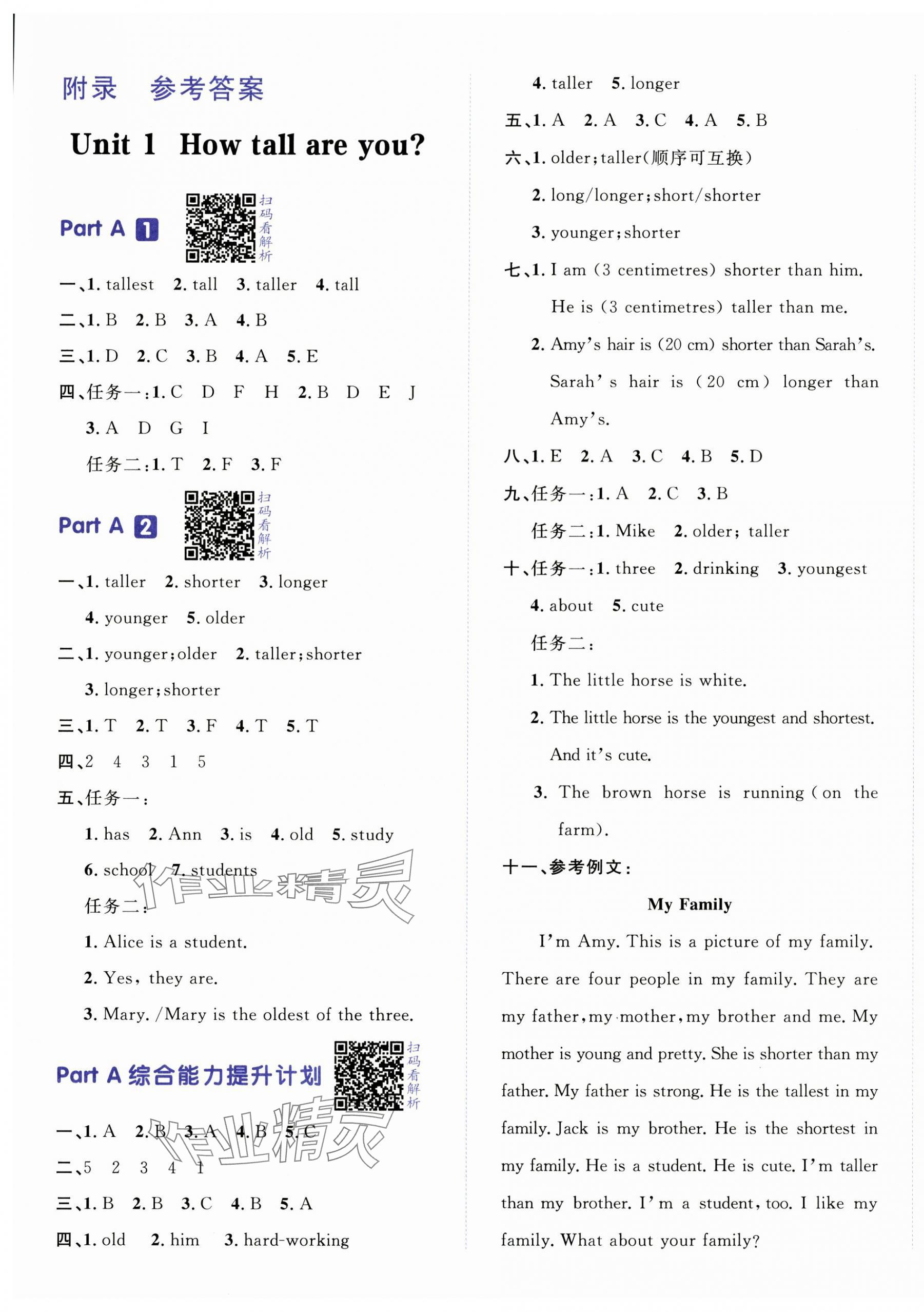 2025年陽光計劃小學同步六年級英語下冊人教版 第1頁