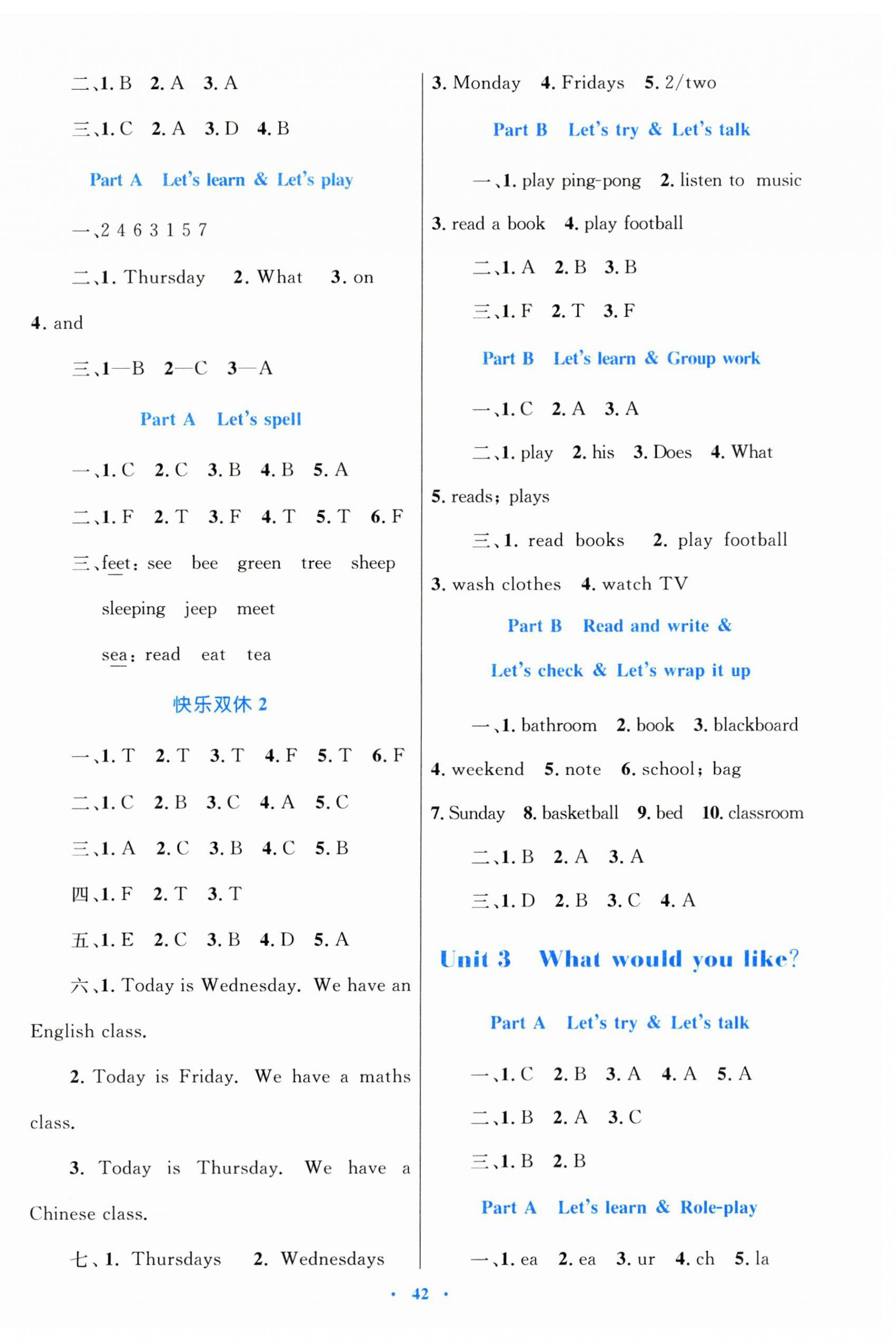 2024年同步學(xué)習(xí)目標(biāo)與檢測(cè)五年級(jí)英語上冊(cè)人教版 第2頁(yè)