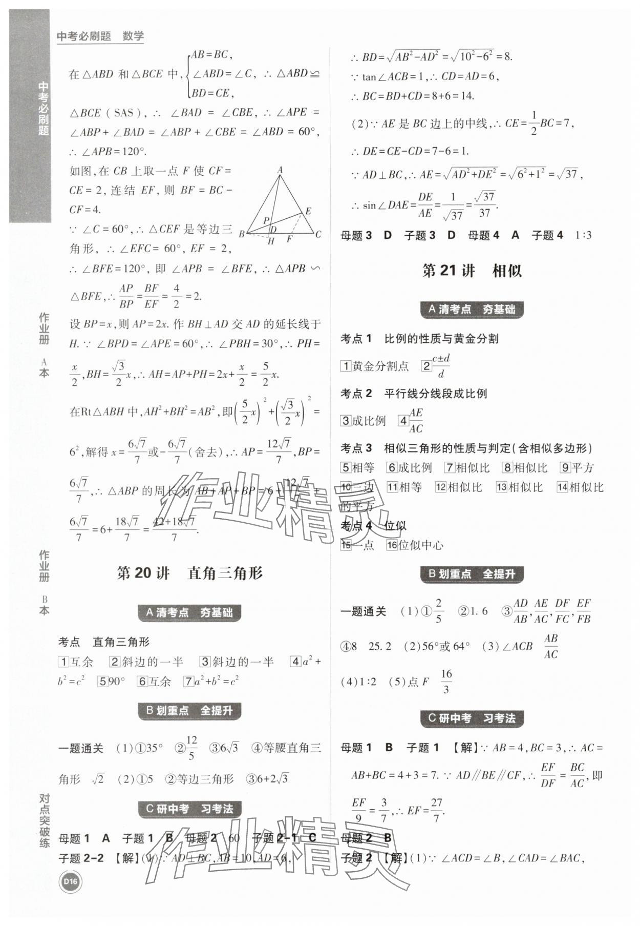 2025年中考必刷題數(shù)學(xué)浙江專版 第16頁