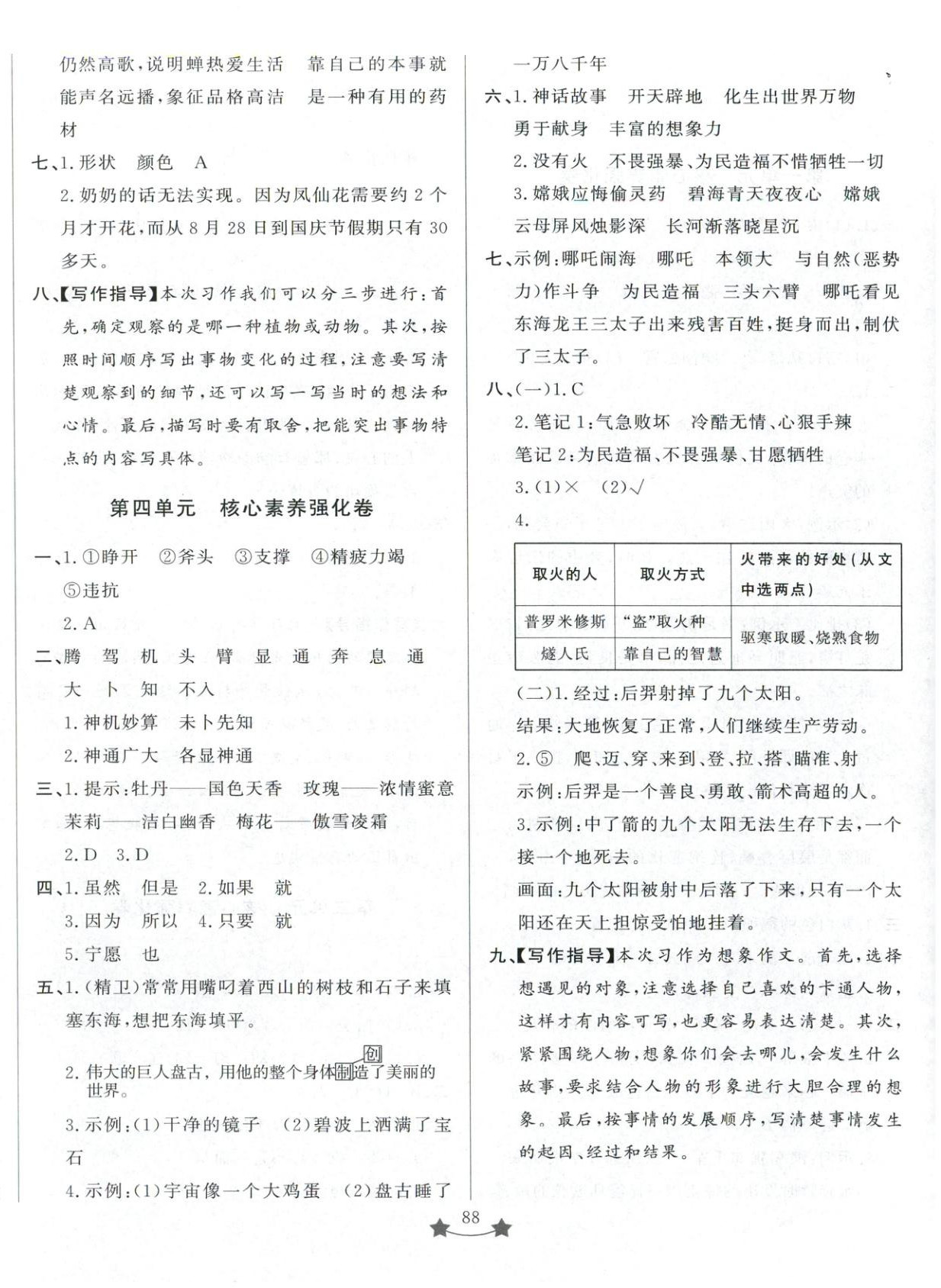 2025年單元測試卷山東文藝出版社四年級語文上冊人教版 第4頁