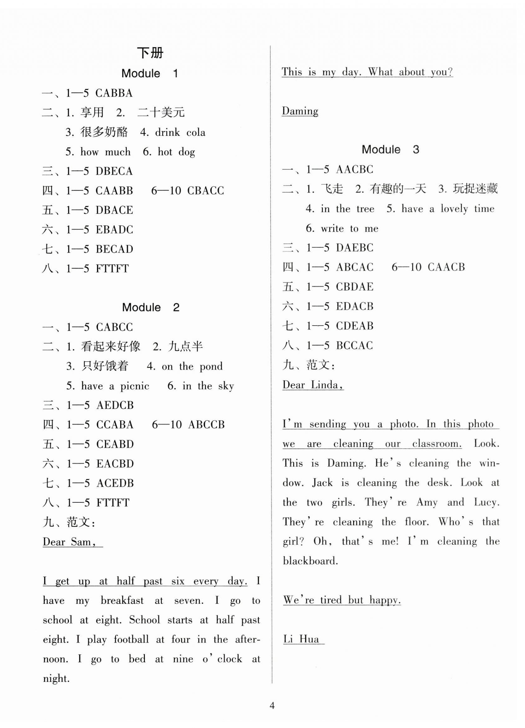 2024年金椰風(fēng)新課程同步練六年級(jí)英語全一冊(cè)外研版 第4頁