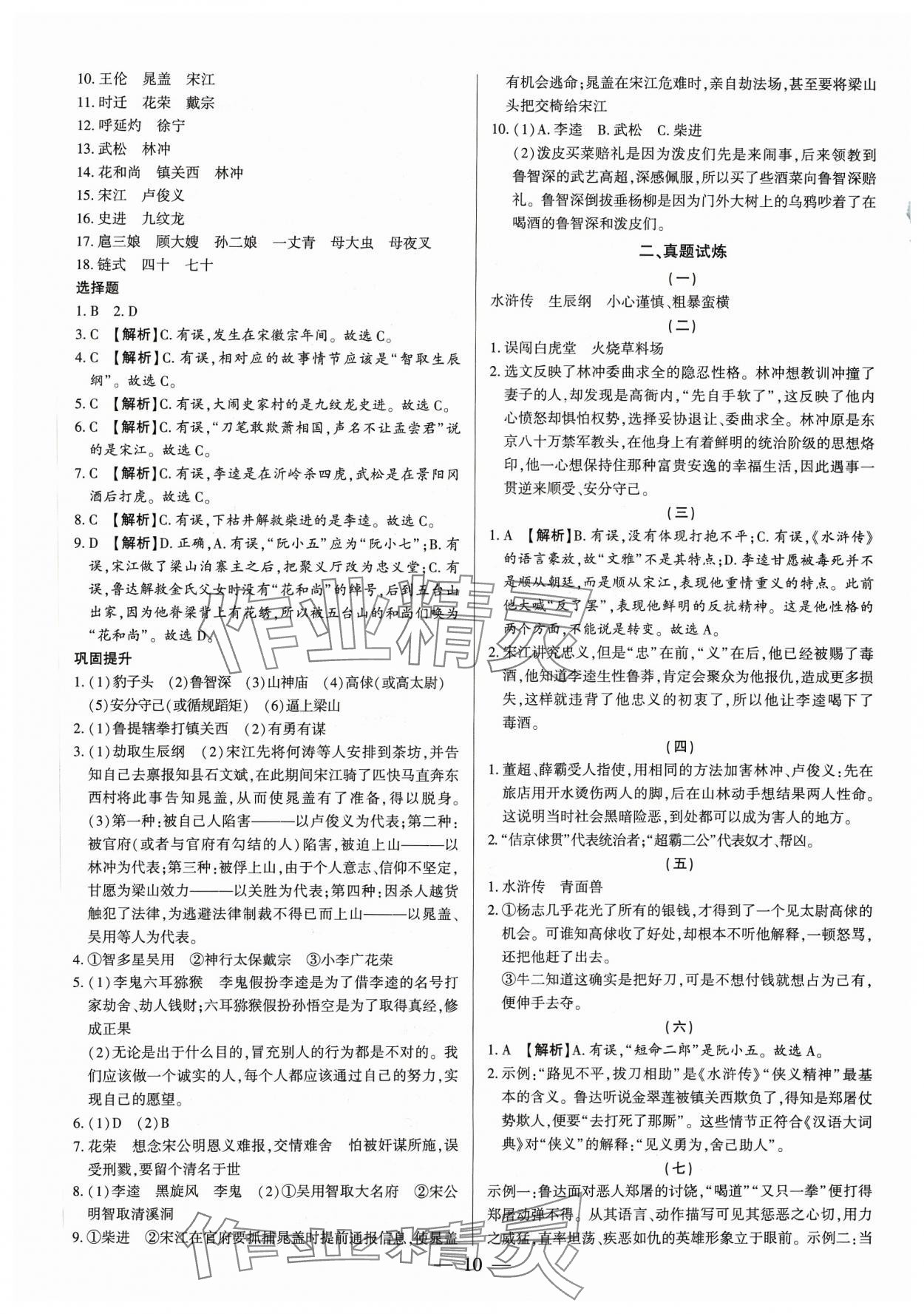 2023年基礎(chǔ)精練九年級(jí)語文全一冊(cè)人教版深圳專版 第10頁