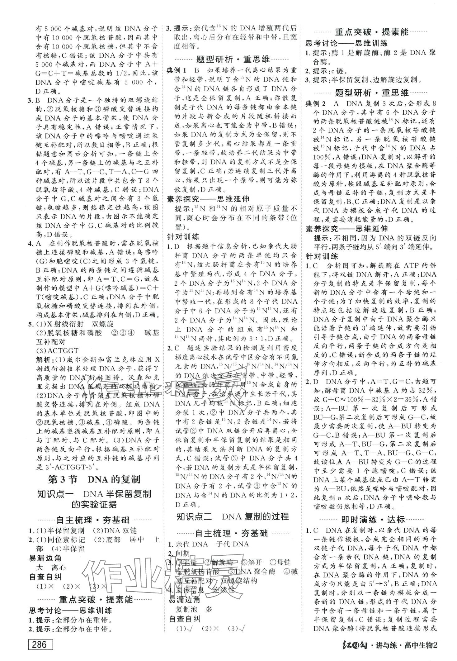 2024年红对勾讲与练高中生物必修2人教版 第16页