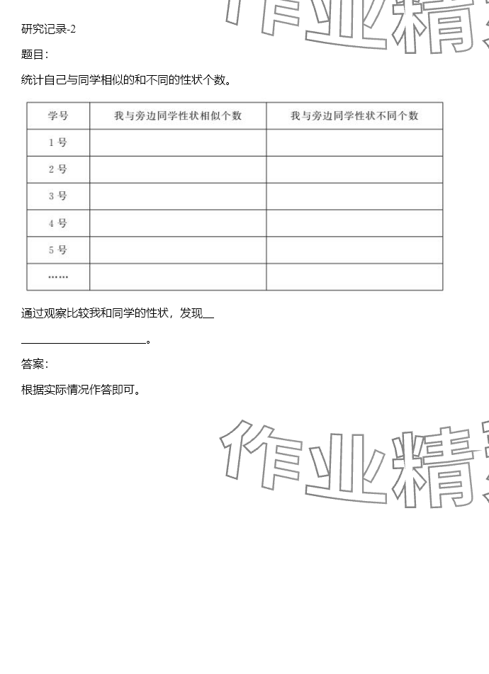 2024年同步實(shí)踐評價(jià)課程基礎(chǔ)訓(xùn)練六年級科學(xué)下冊湘科版 參考答案第2頁