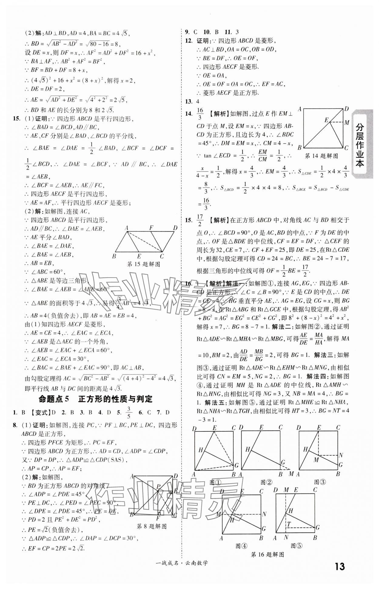 2024年一戰(zhàn)成名考前新方案數(shù)學(xué)云南專版 第13頁