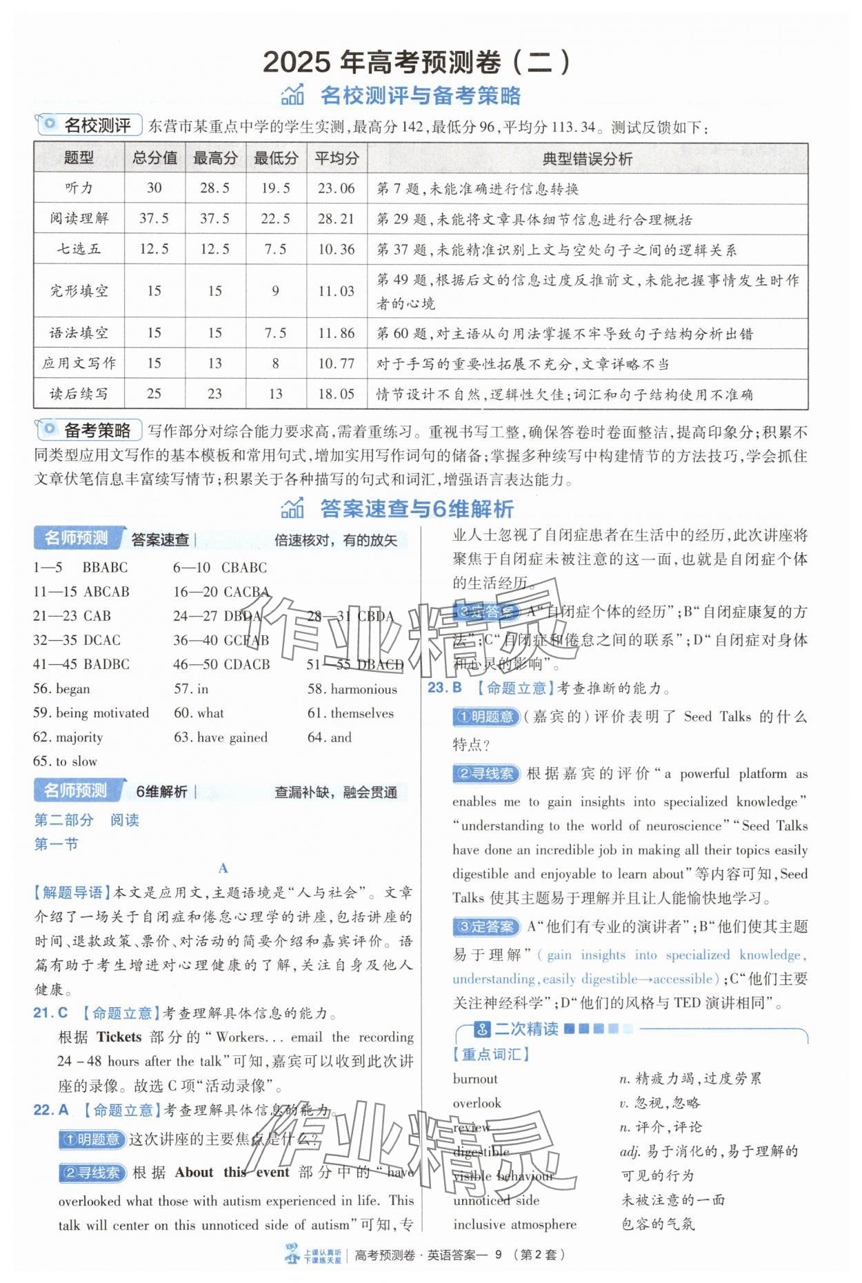 2025年高考預(yù)測卷英語 第9頁