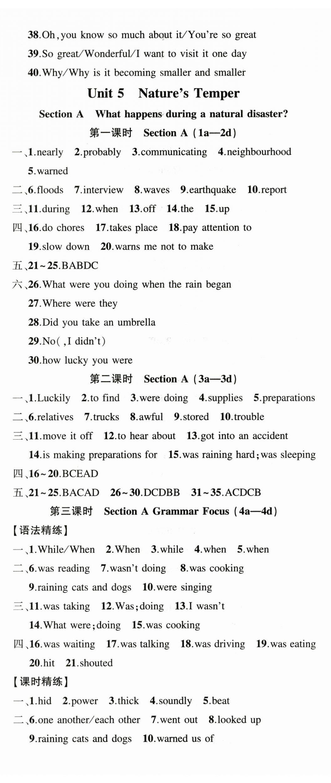 2026年四清导航八年级英语下册人教版河南专版&nbsp;第11页