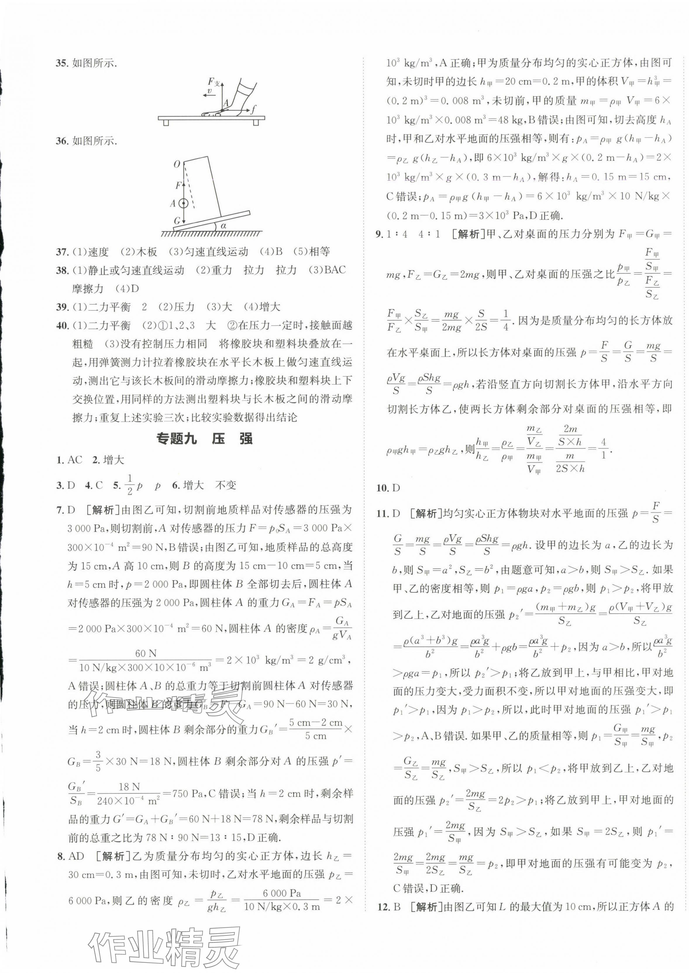 2025年神龍牛皮卷直通中考物理人教版 參考答案第5頁