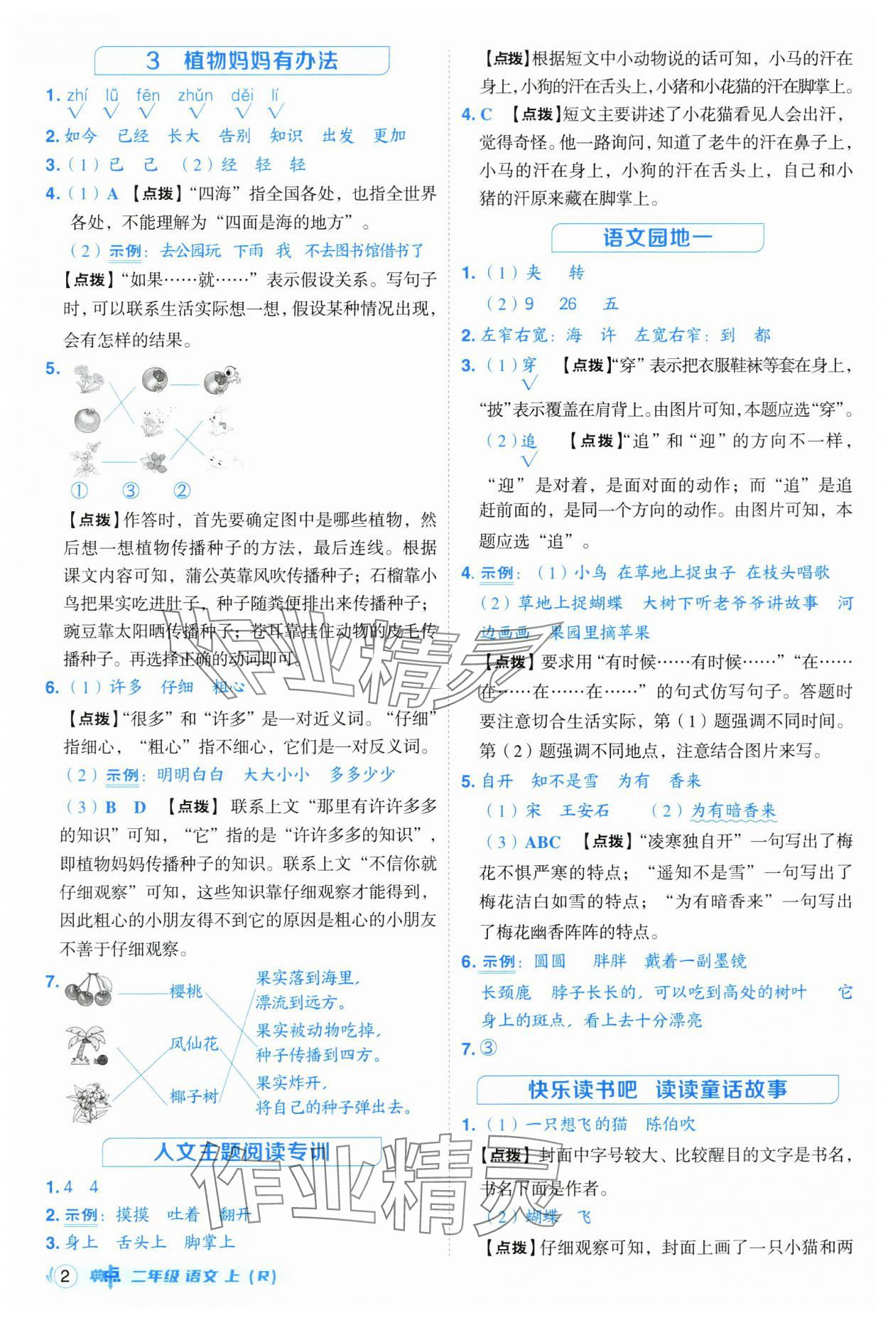 2025年綜合應(yīng)用創(chuàng)新題典中點(diǎn)二年級語文上冊人教版 第2頁