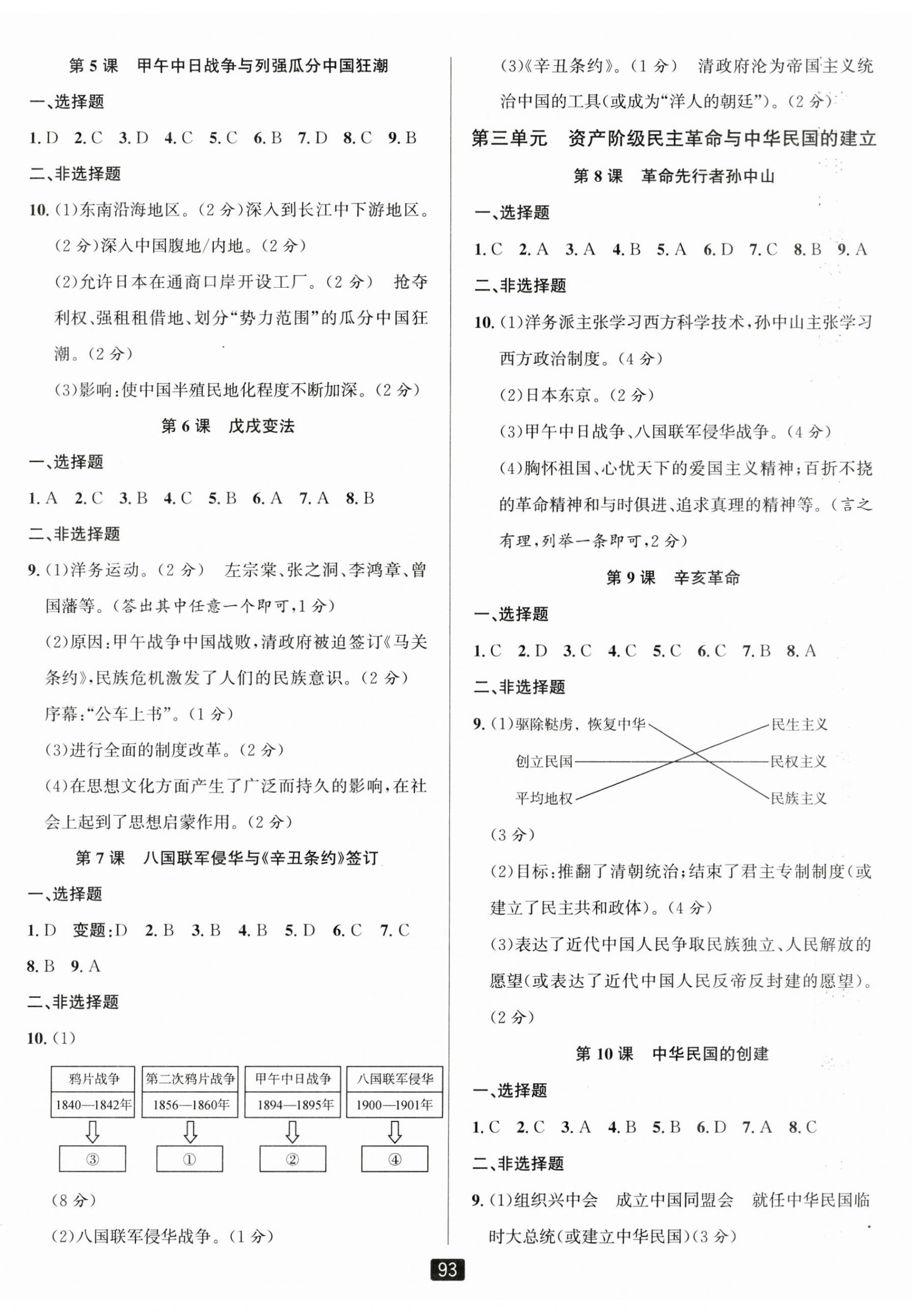 2024年励耘书业励耘新同步八年级历史上册人教版 第2页