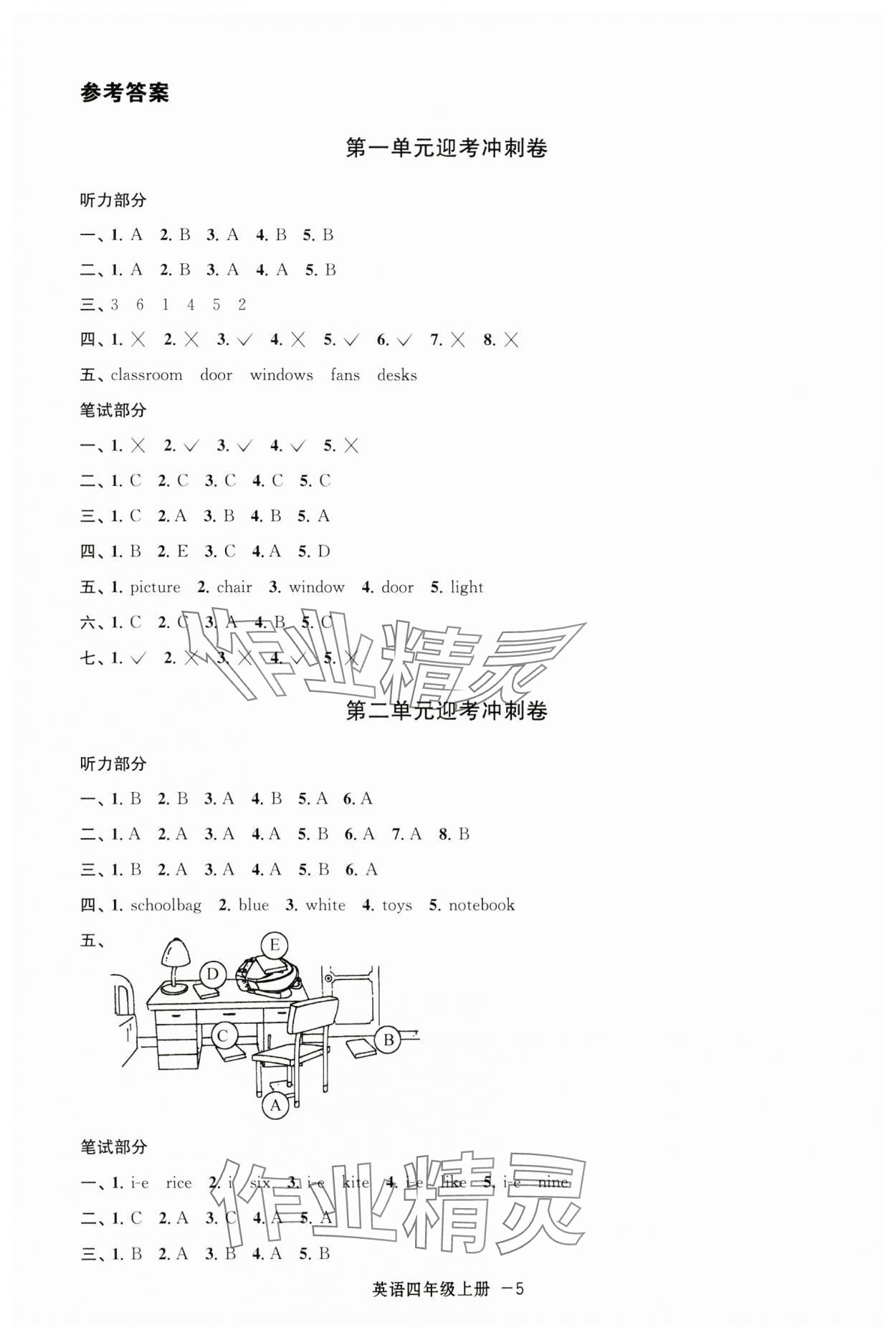 2024年浙江各地期末迎考卷四年級(jí)英語(yǔ)上冊(cè)人教版 第5頁(yè)