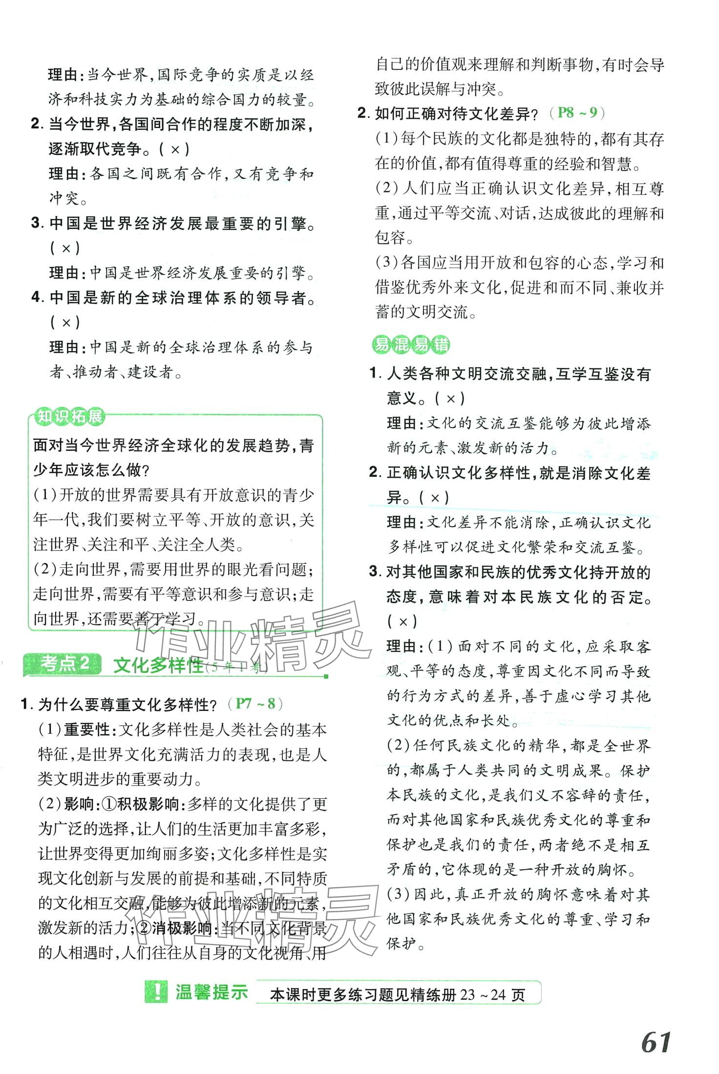 2024年領(lǐng)揚文化中考研究道德與法治河南專版 第61頁