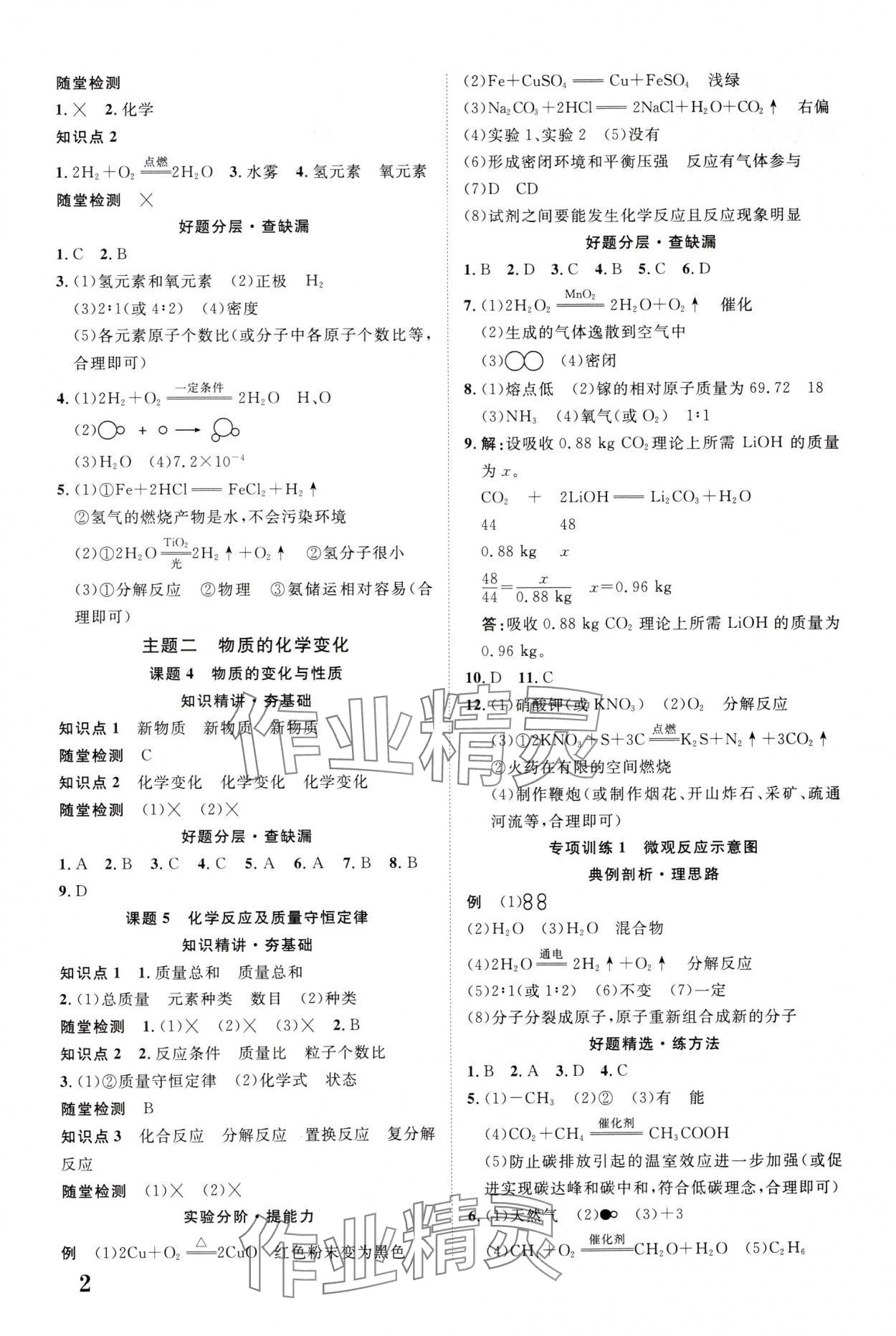 2025年中教联中考新突破化学福建专版 第2页