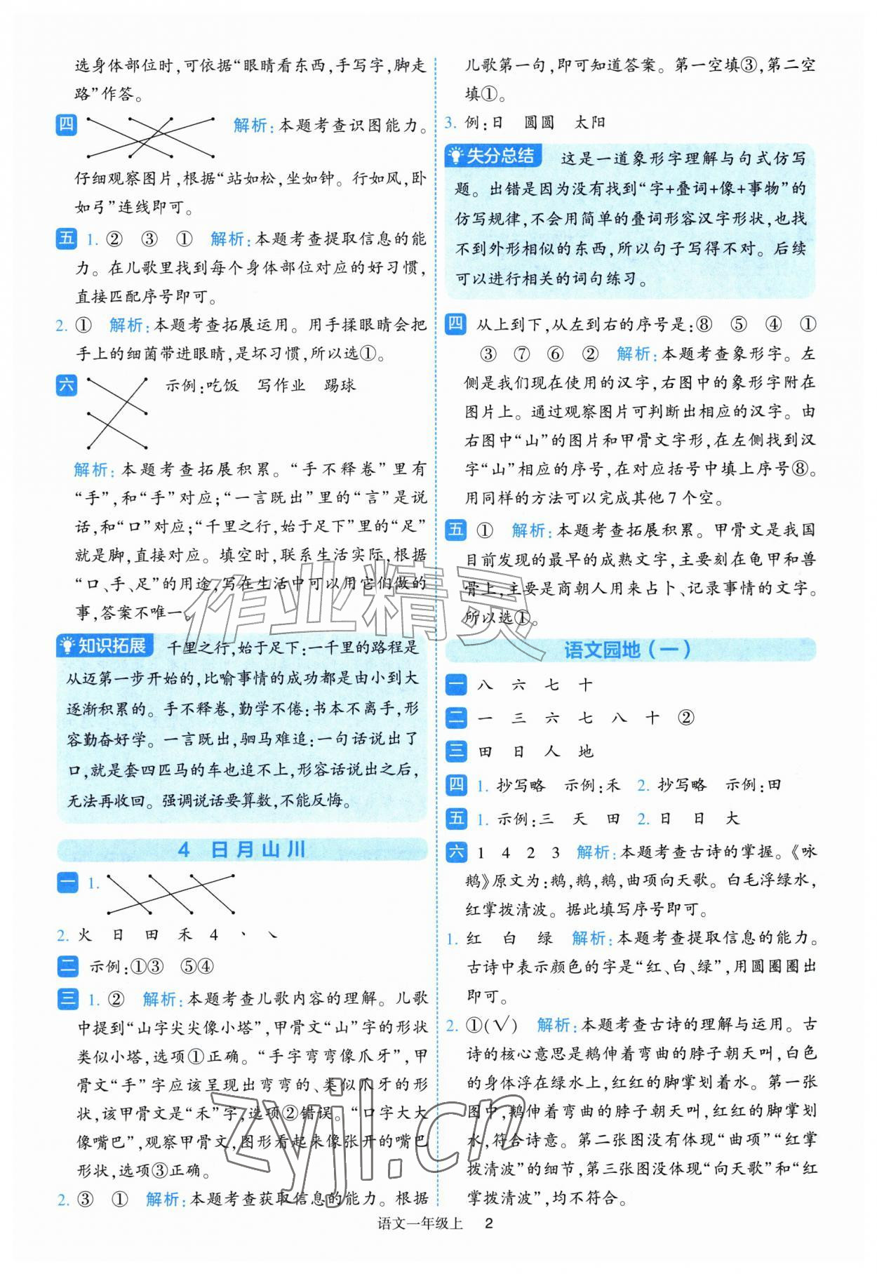 2026年经纶学典提高班一年级语文上册人教版&nbsp;第2页