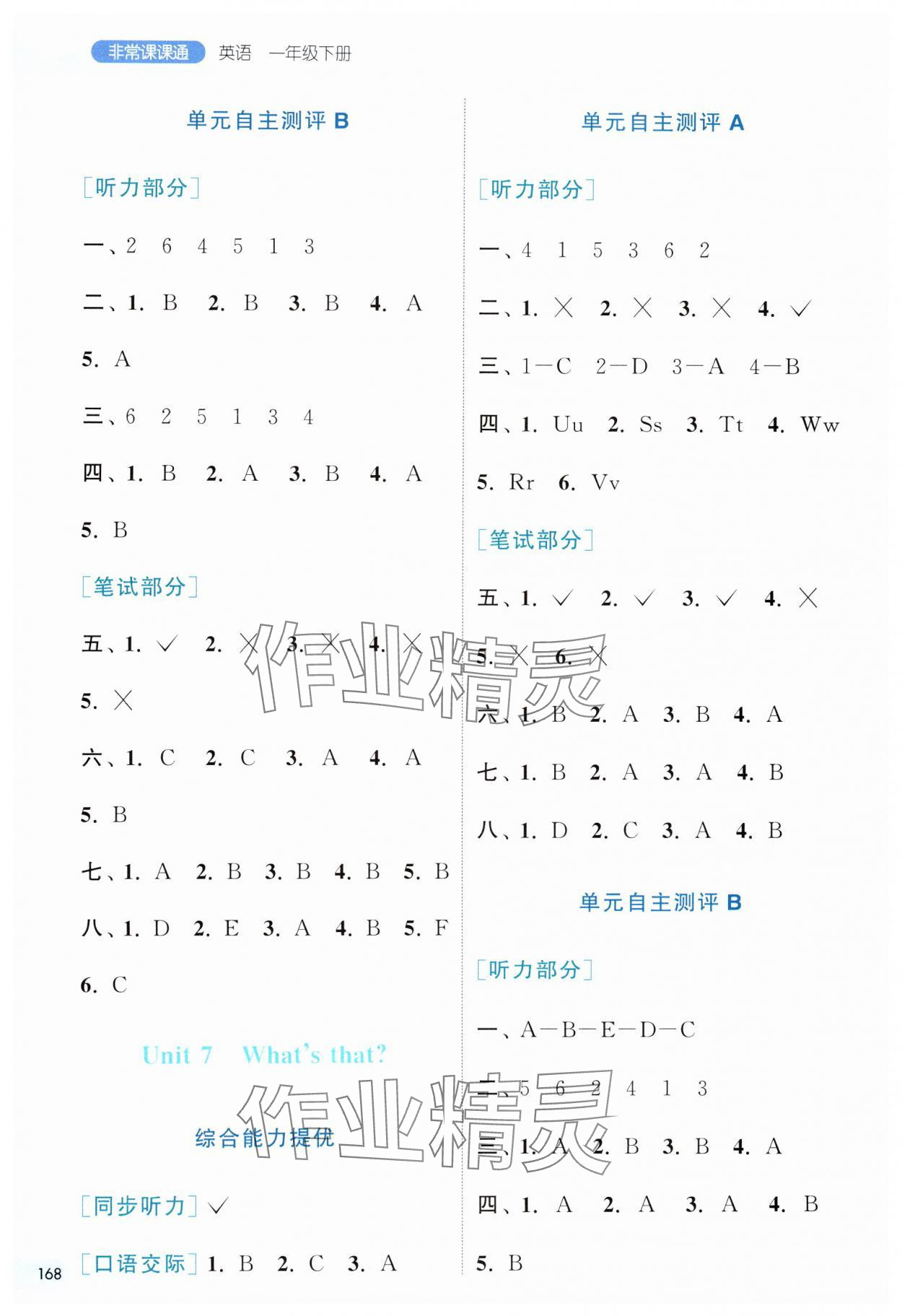 2025年通城學典非常課課通一年級英語下冊譯林版 第6頁