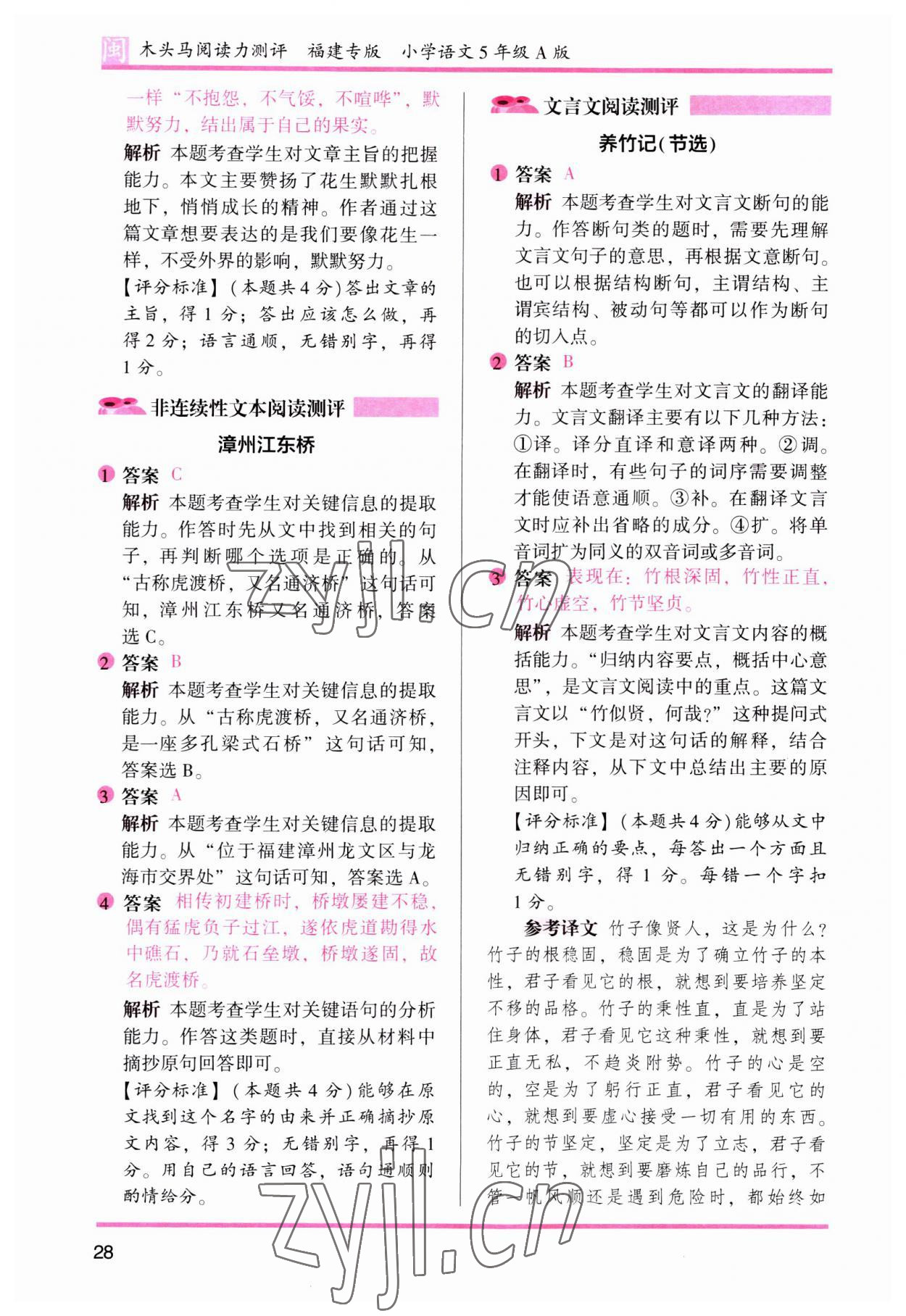 2023年木頭馬閱讀力測(cè)評(píng)五年級(jí)語(yǔ)文部編版A版福建專版 第11頁(yè)