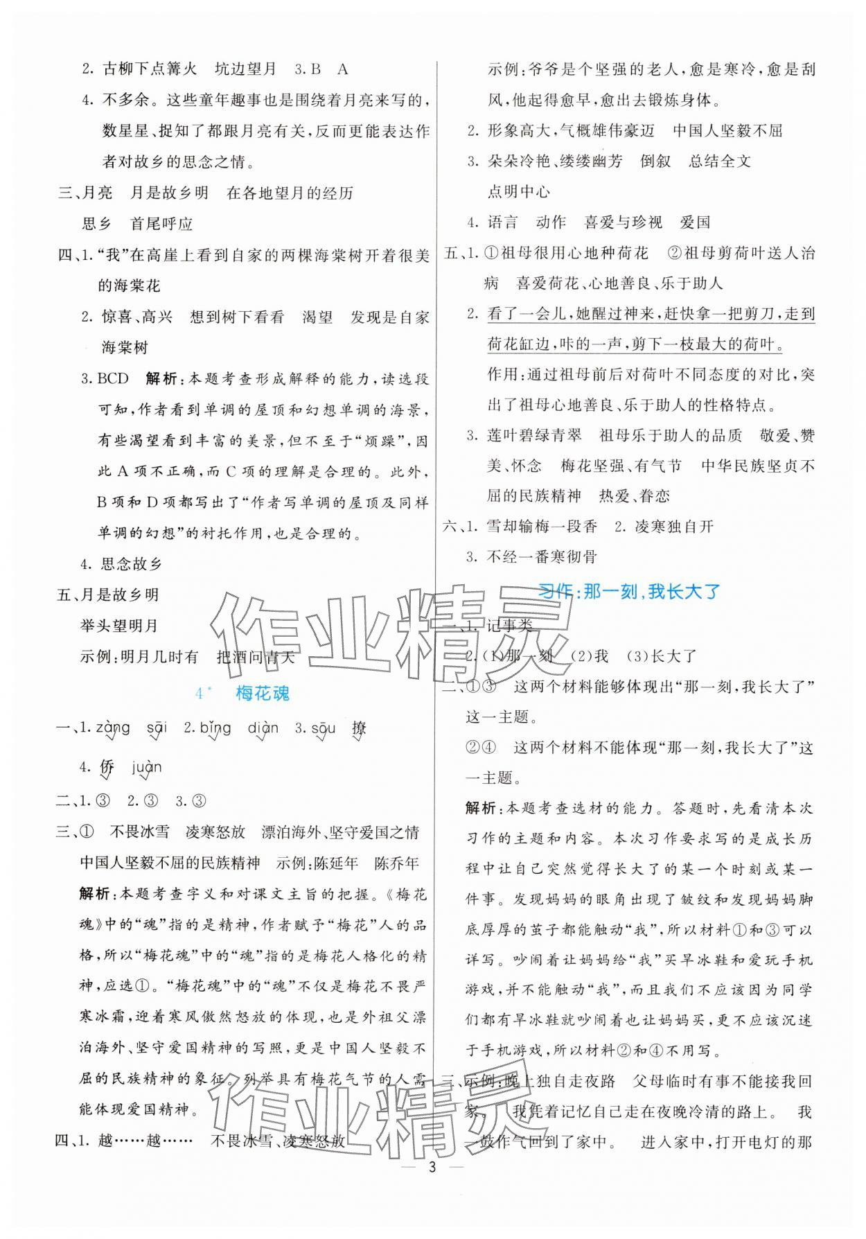 2025年亮點激活提優(yōu)天天練五年級語文下冊人教版 第3頁
