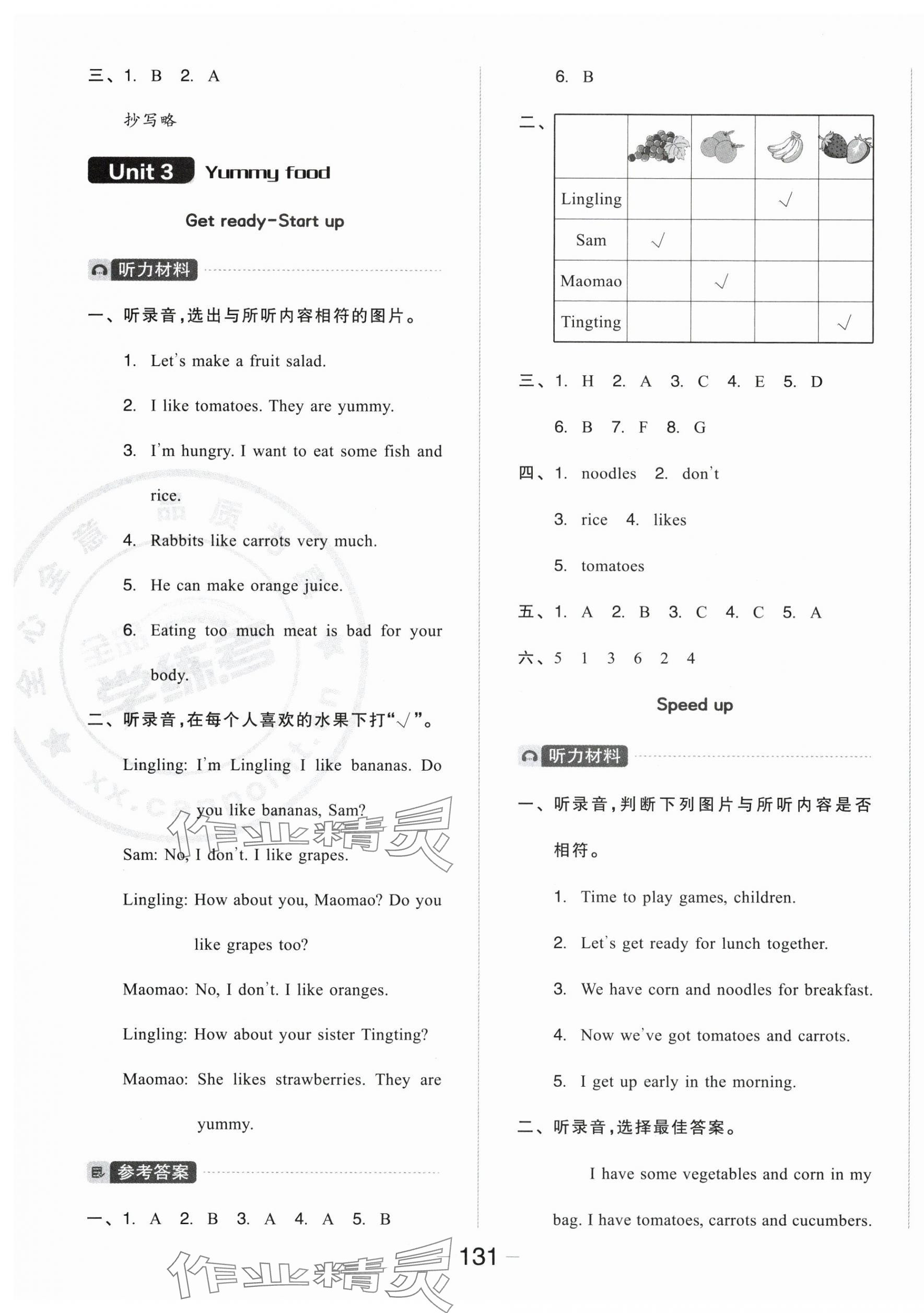 2025年全品學(xué)練考三年級英語下冊外研版 參考答案第7頁